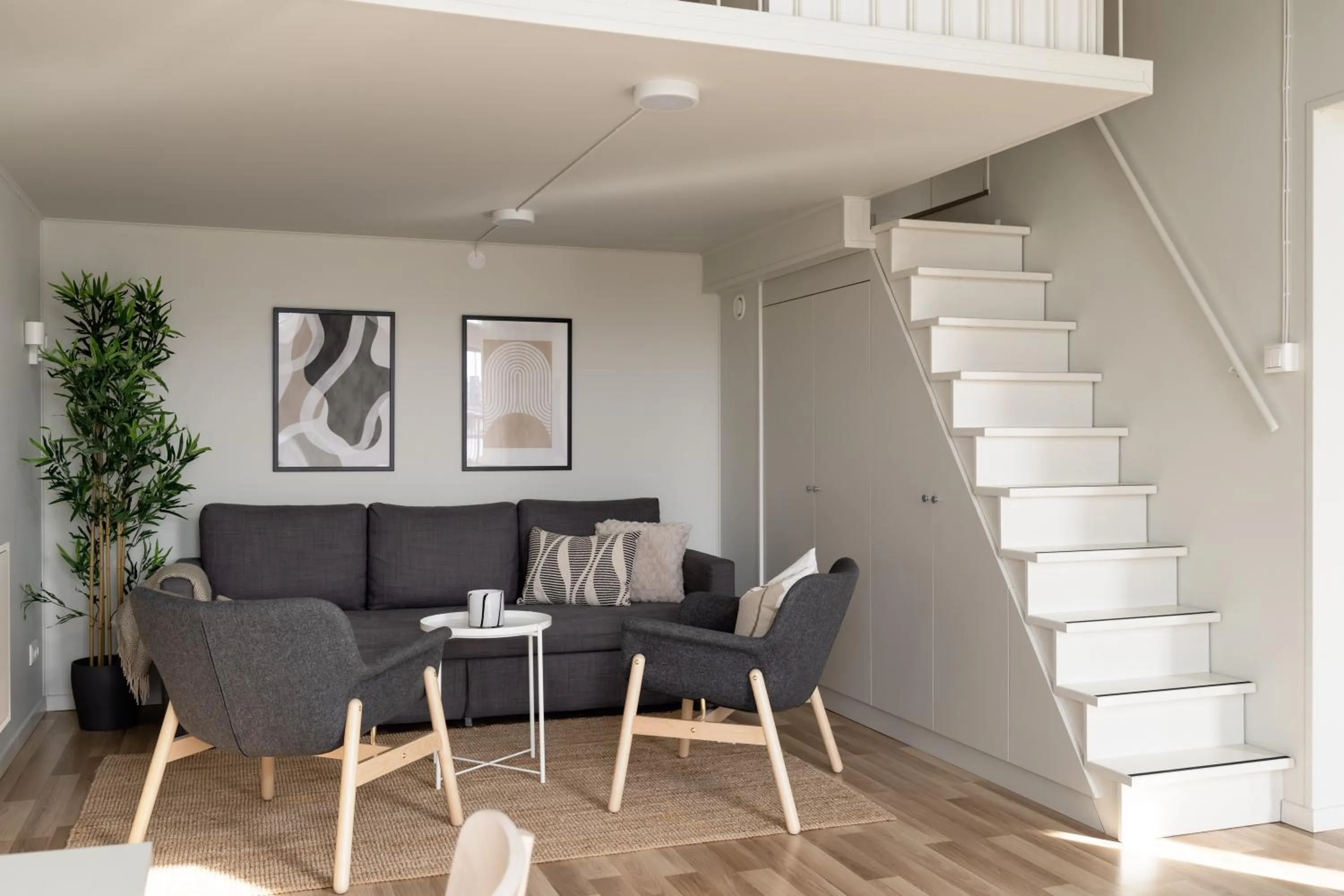 Living room in Waterfront Cabins