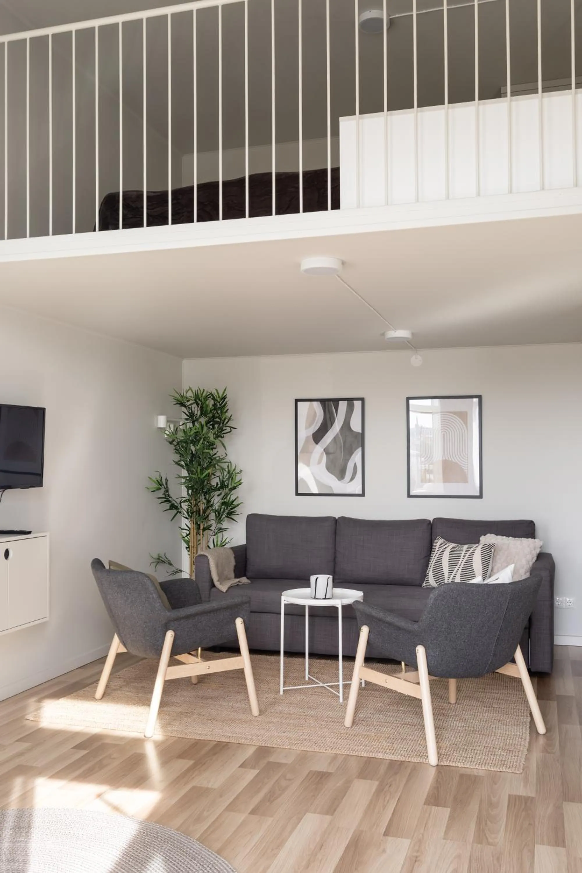 Living room in Waterfront Cabins