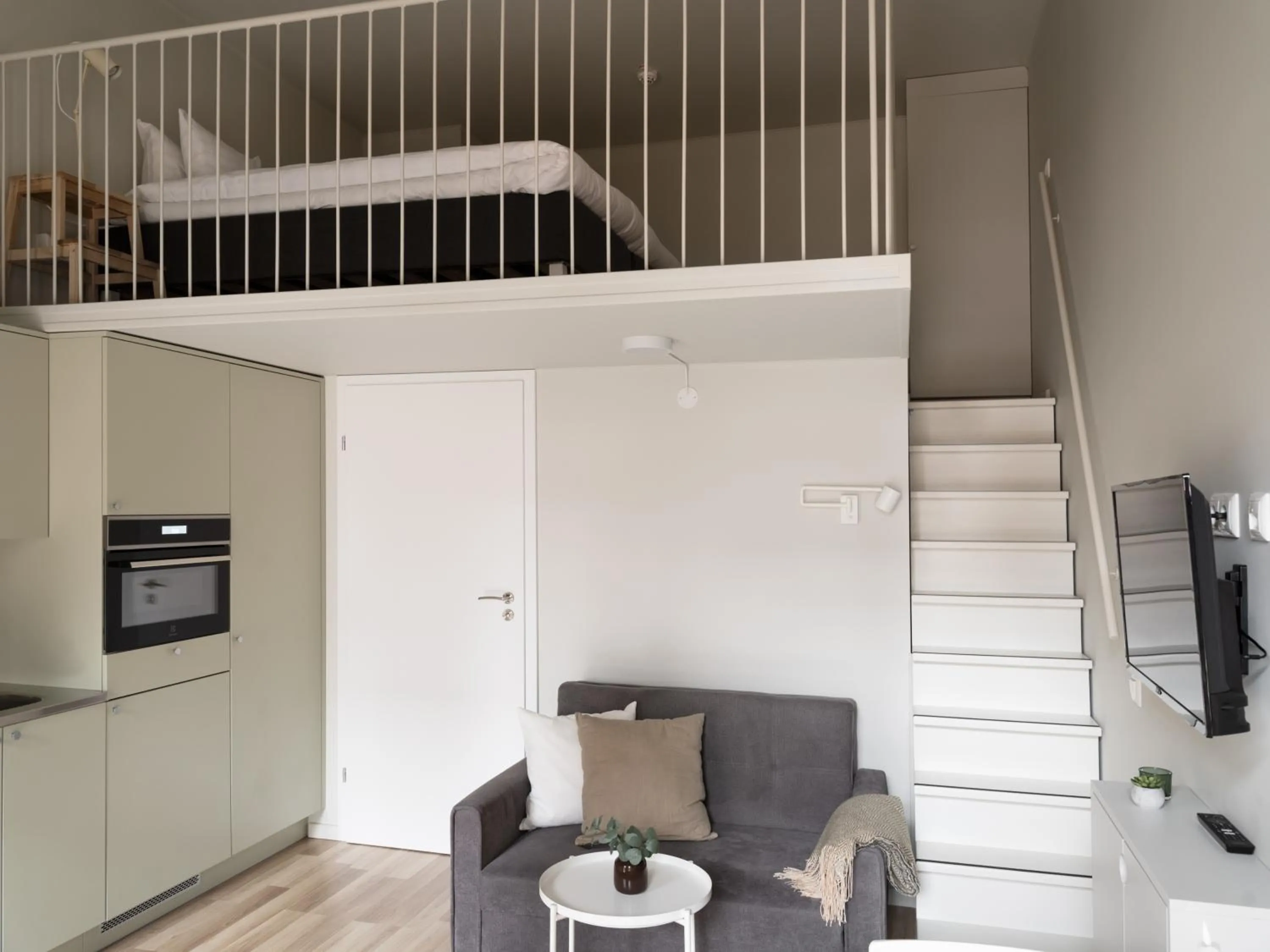 Kitchen or kitchenette in Waterfront Cabins