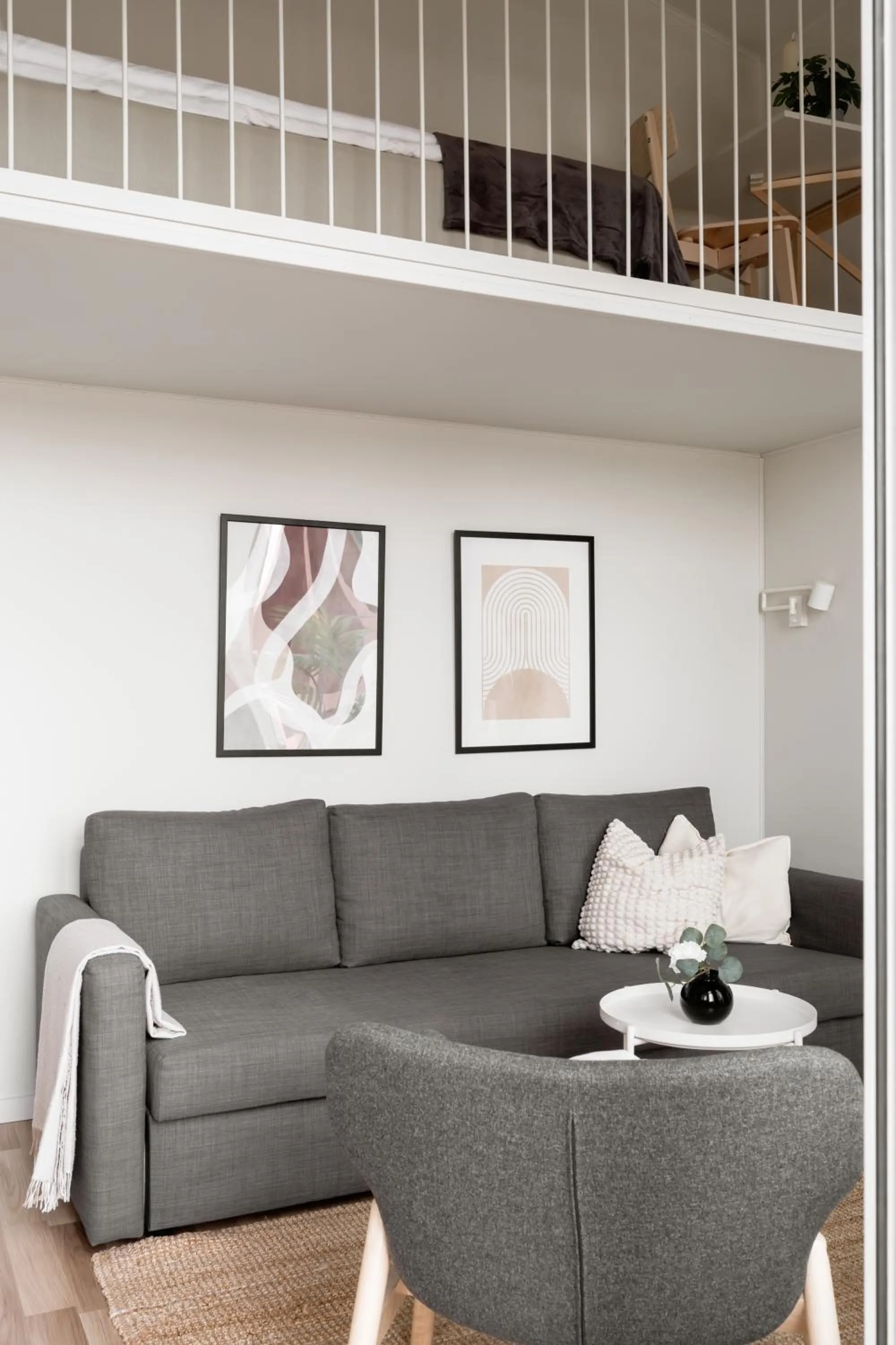 Living room in Waterfront Cabins