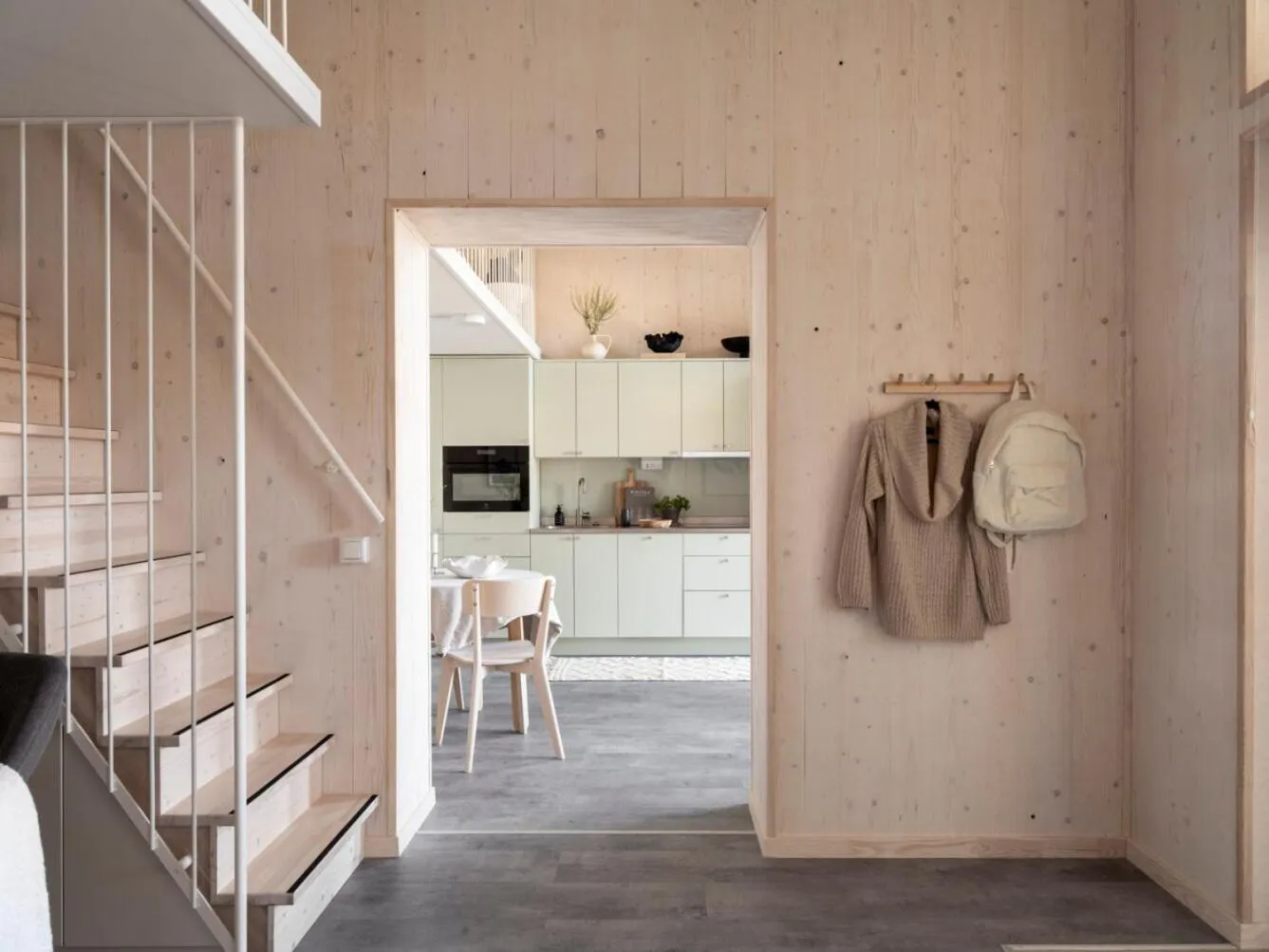 Kitchen or kitchenette in Waterfront Cabins