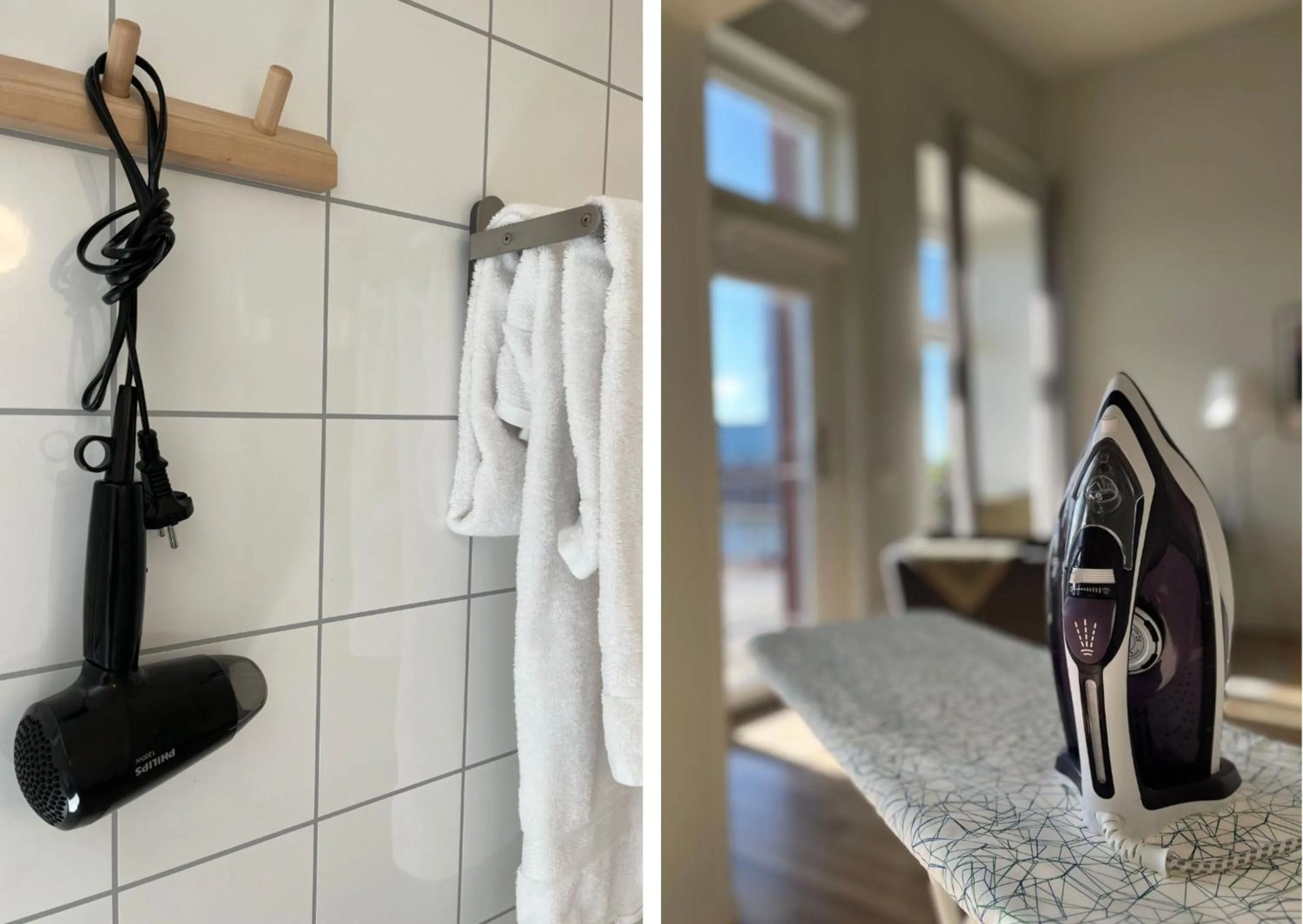 flat iron in Waterfront Cabins