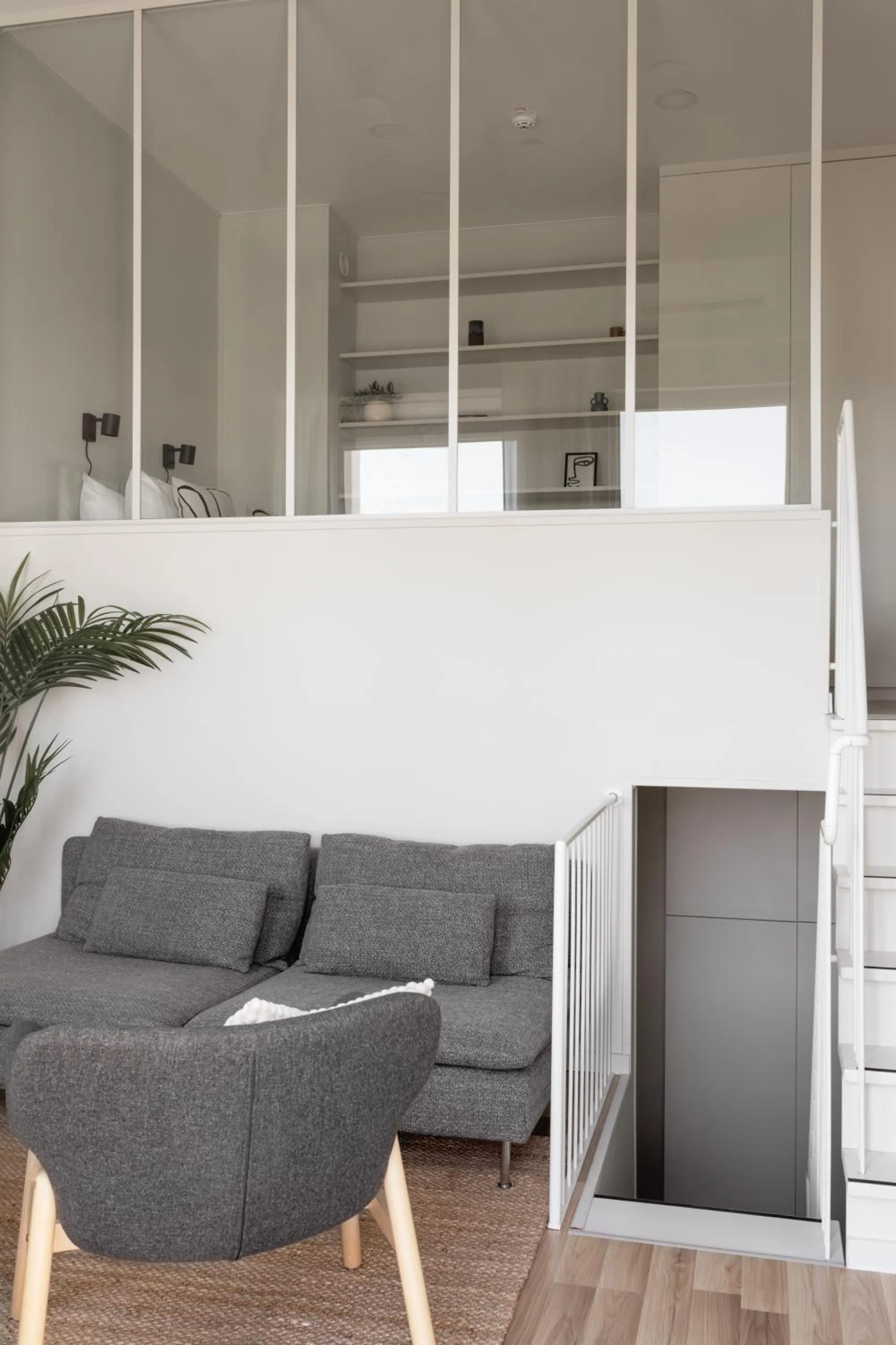 Living room in Waterfront Cabins