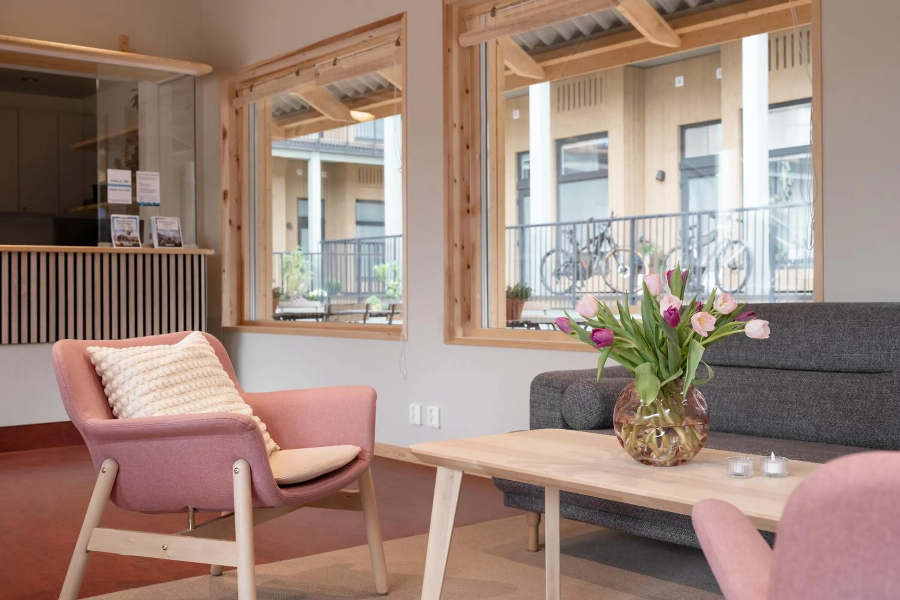 Lobby or reception in Waterfront Cabins