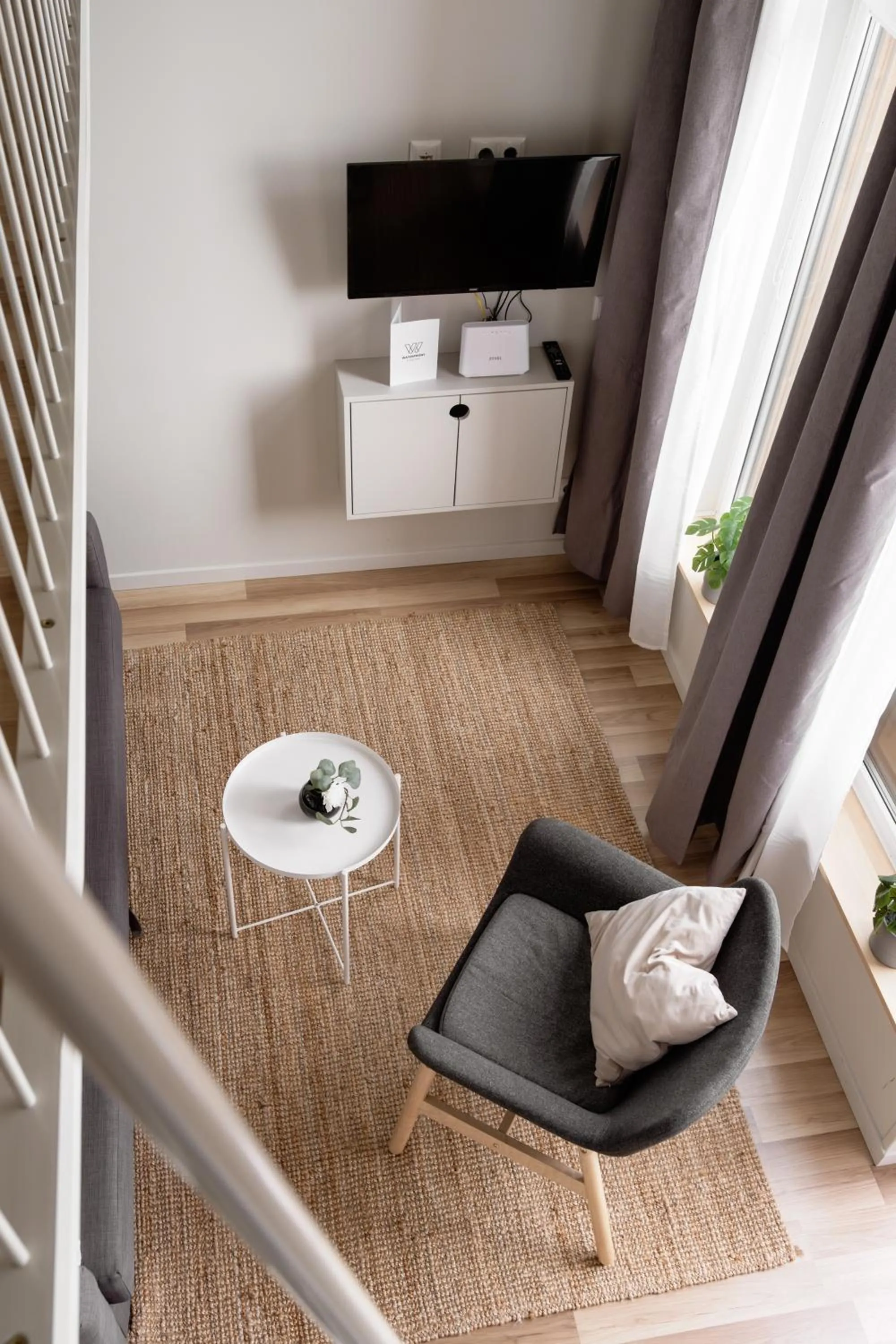 Living room in Waterfront Cabins
