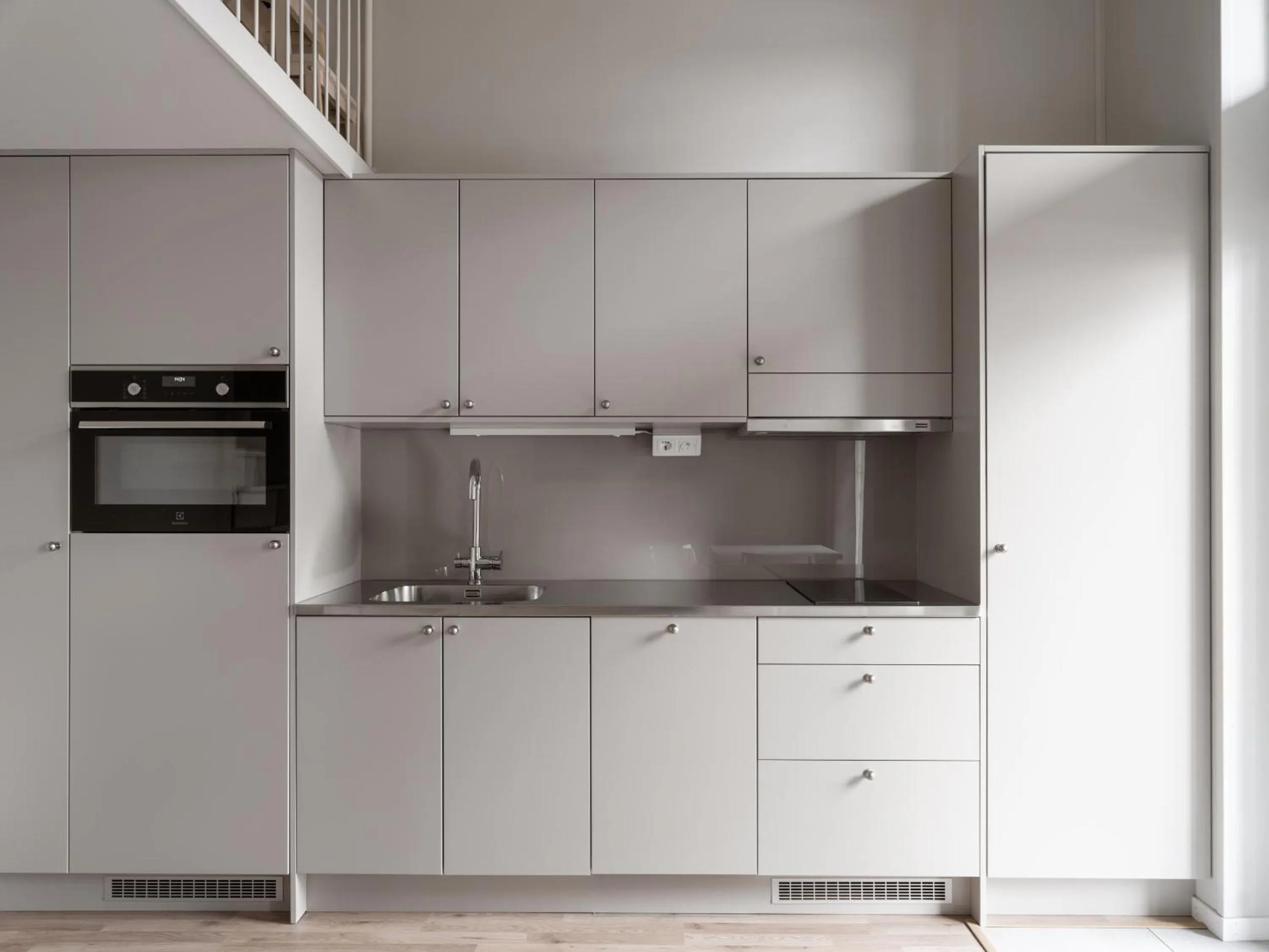 Kitchen or kitchenette in Waterfront Cabins