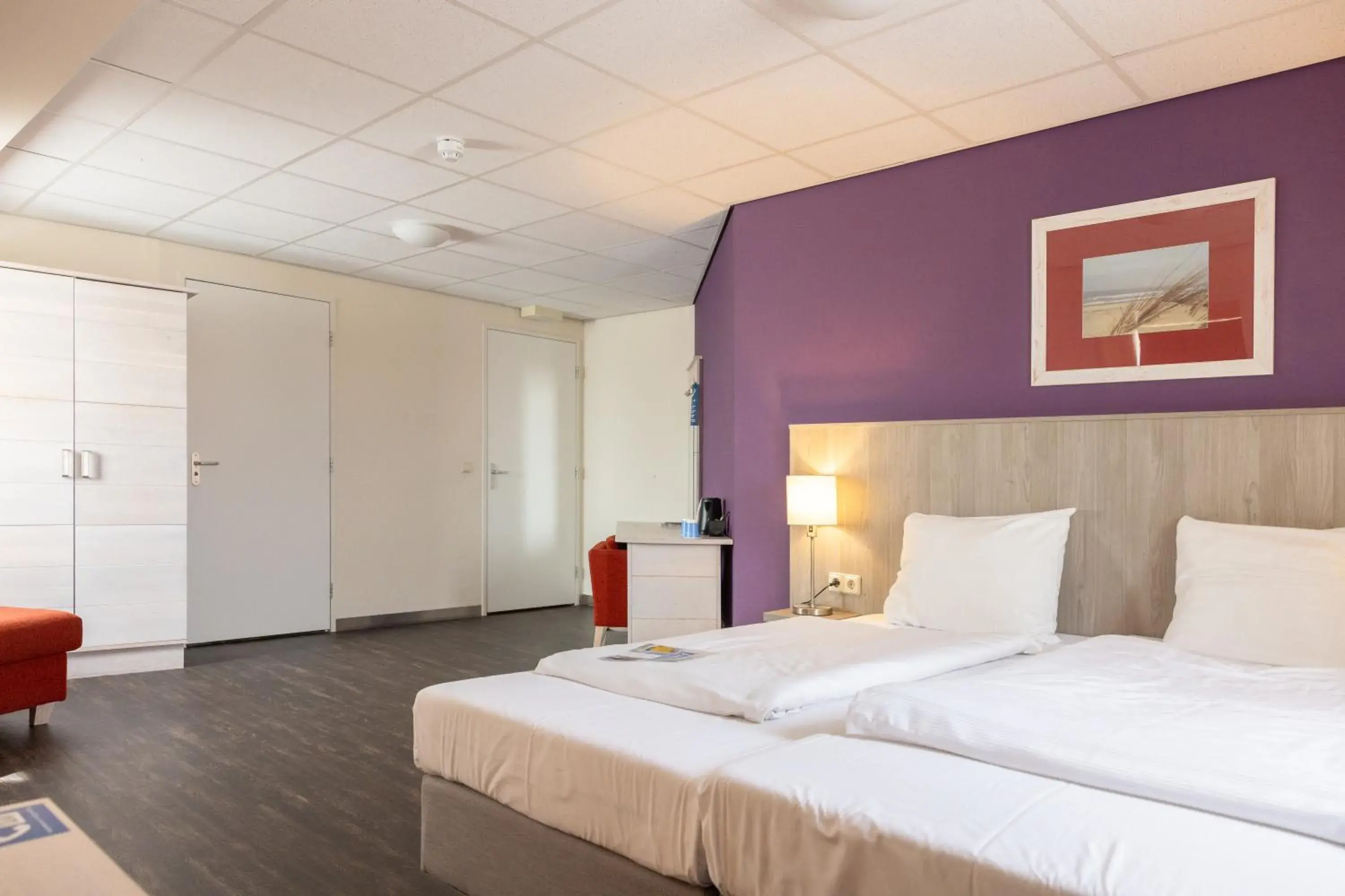 Bedroom, Bed in Fletcher Hotel - Restaurant de Cooghen Bedroom, Bed in Fletcher Hotel - Restaurant de Cooghen