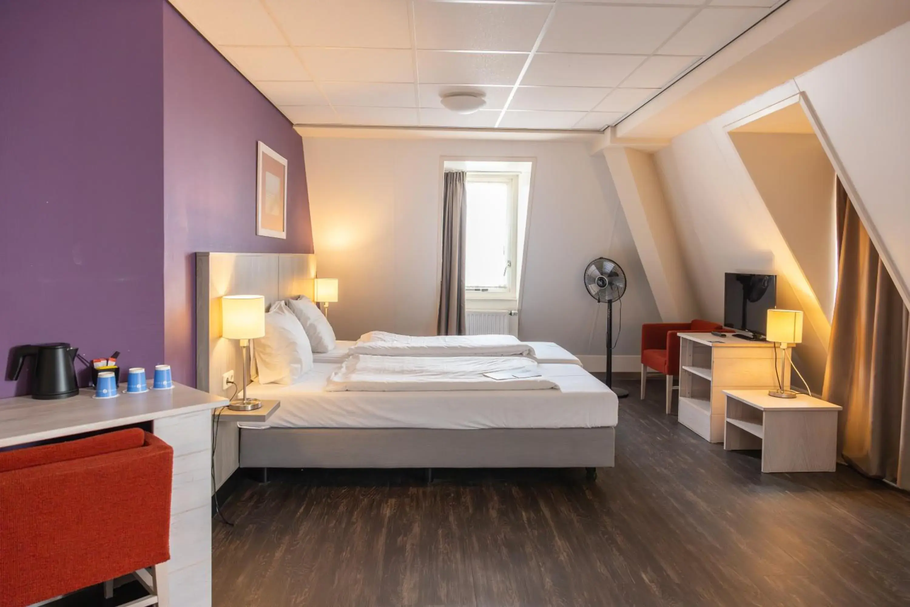 Bedroom, Bed in Fletcher Hotel - Restaurant de Cooghen Bedroom, Bed in Fletcher Hotel - Restaurant de Cooghen