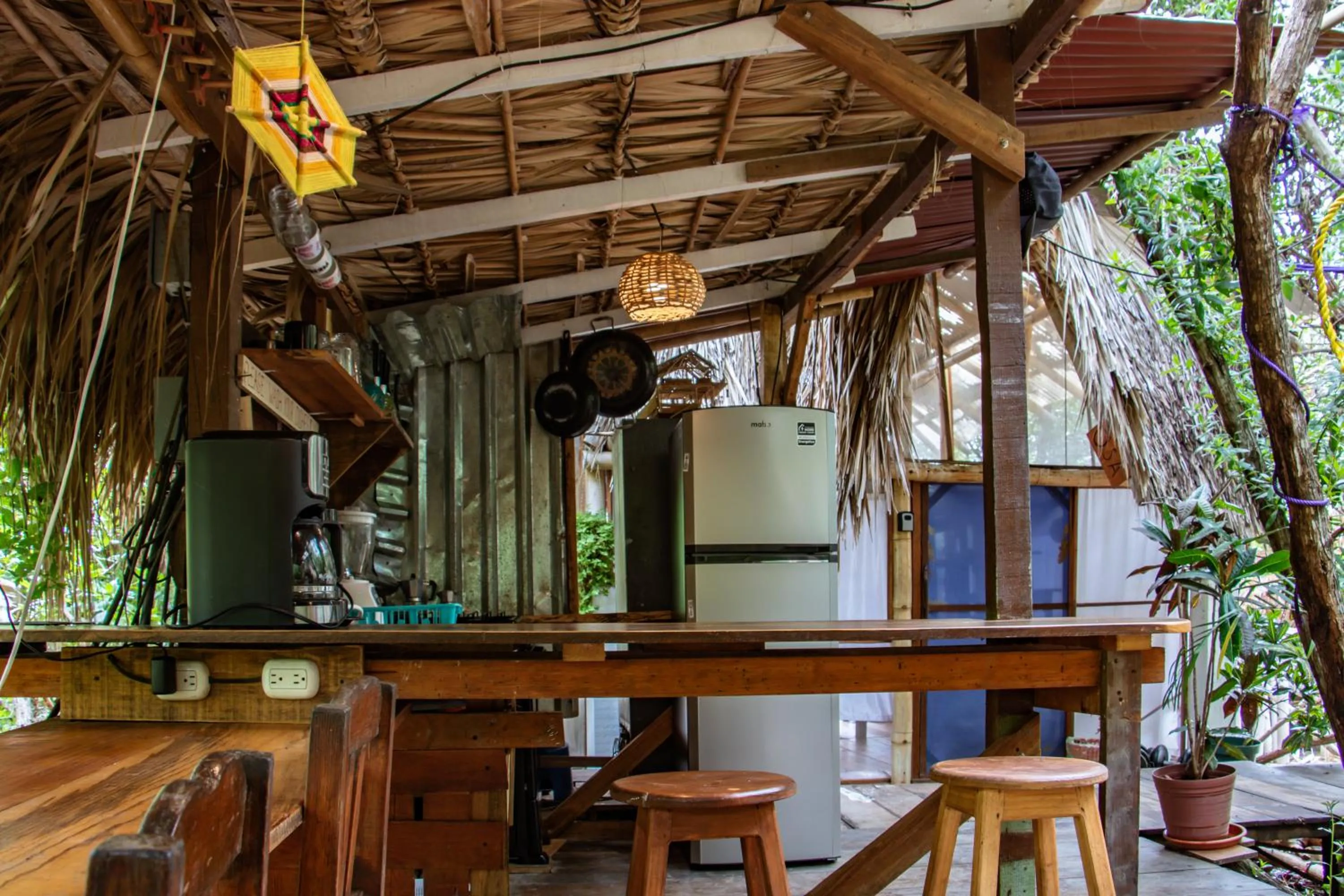 Communal kitchen in Posada Corazon Mazunte