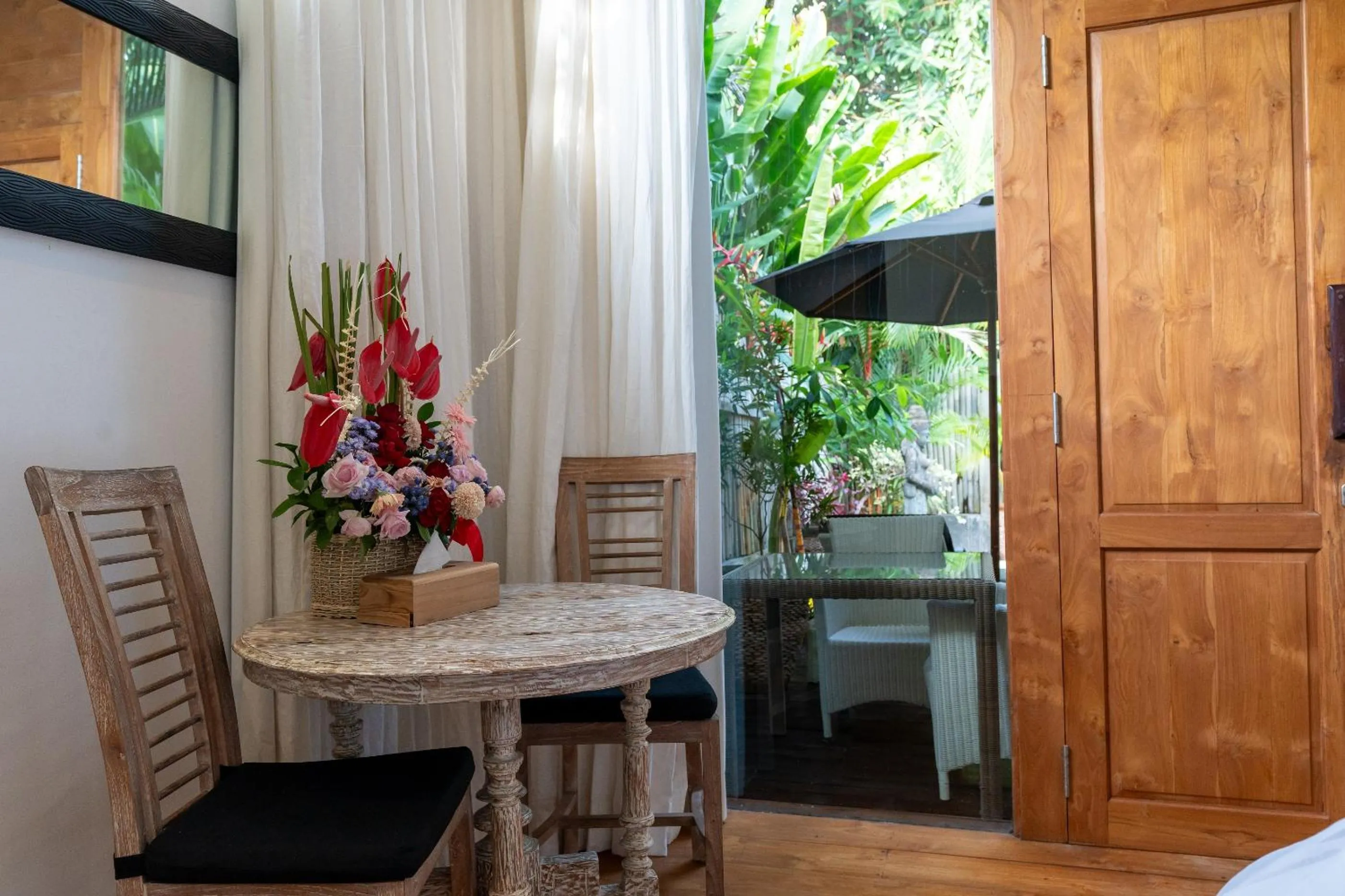 Seating area in The Gardens Seminyak