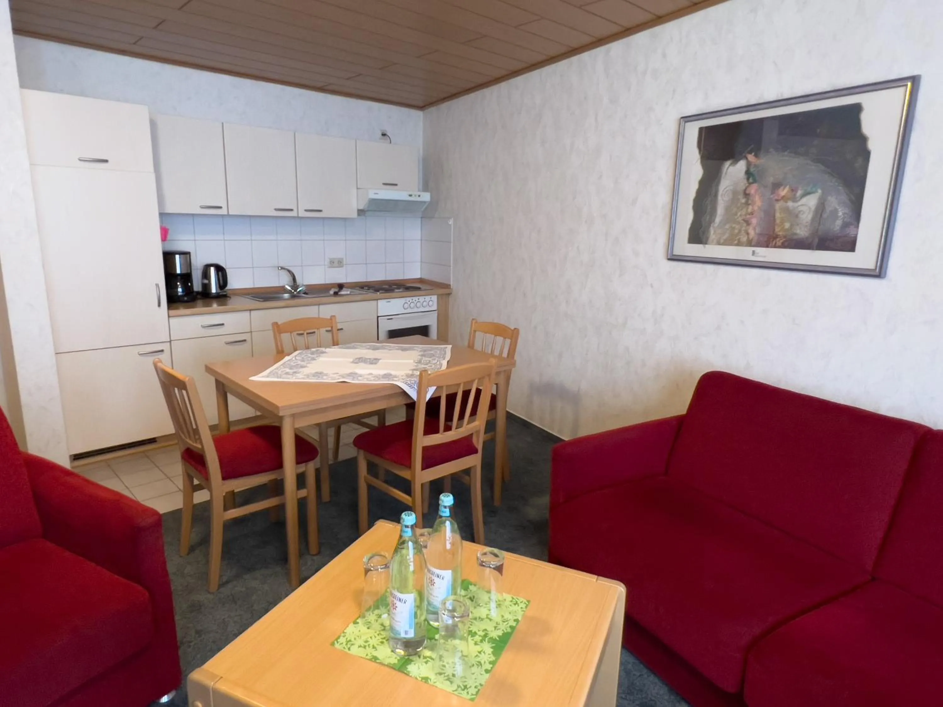 Kitchen or kitchenette in Hotel Haus Christel