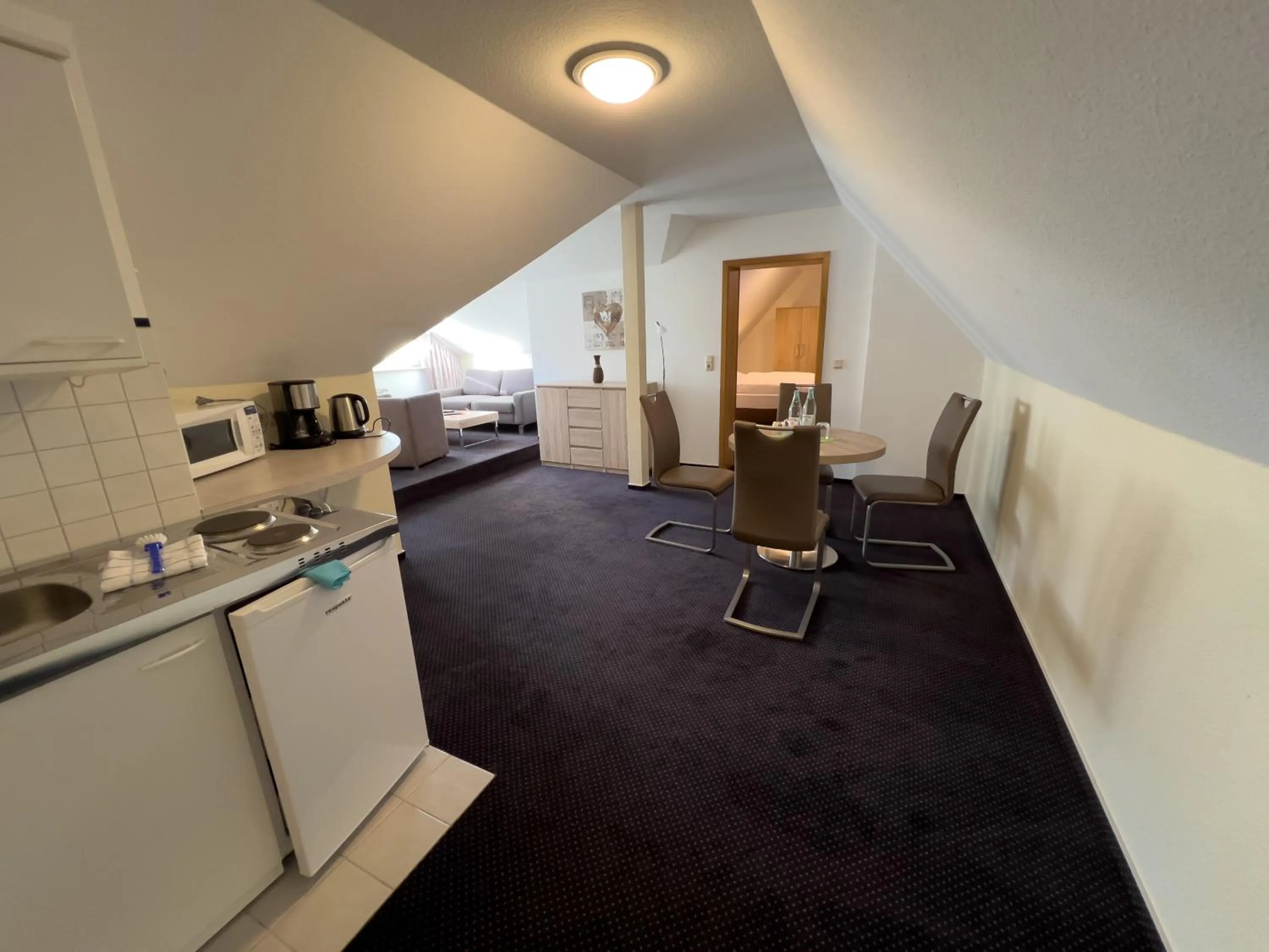 Kitchen or kitchenette in Hotel Haus Christel