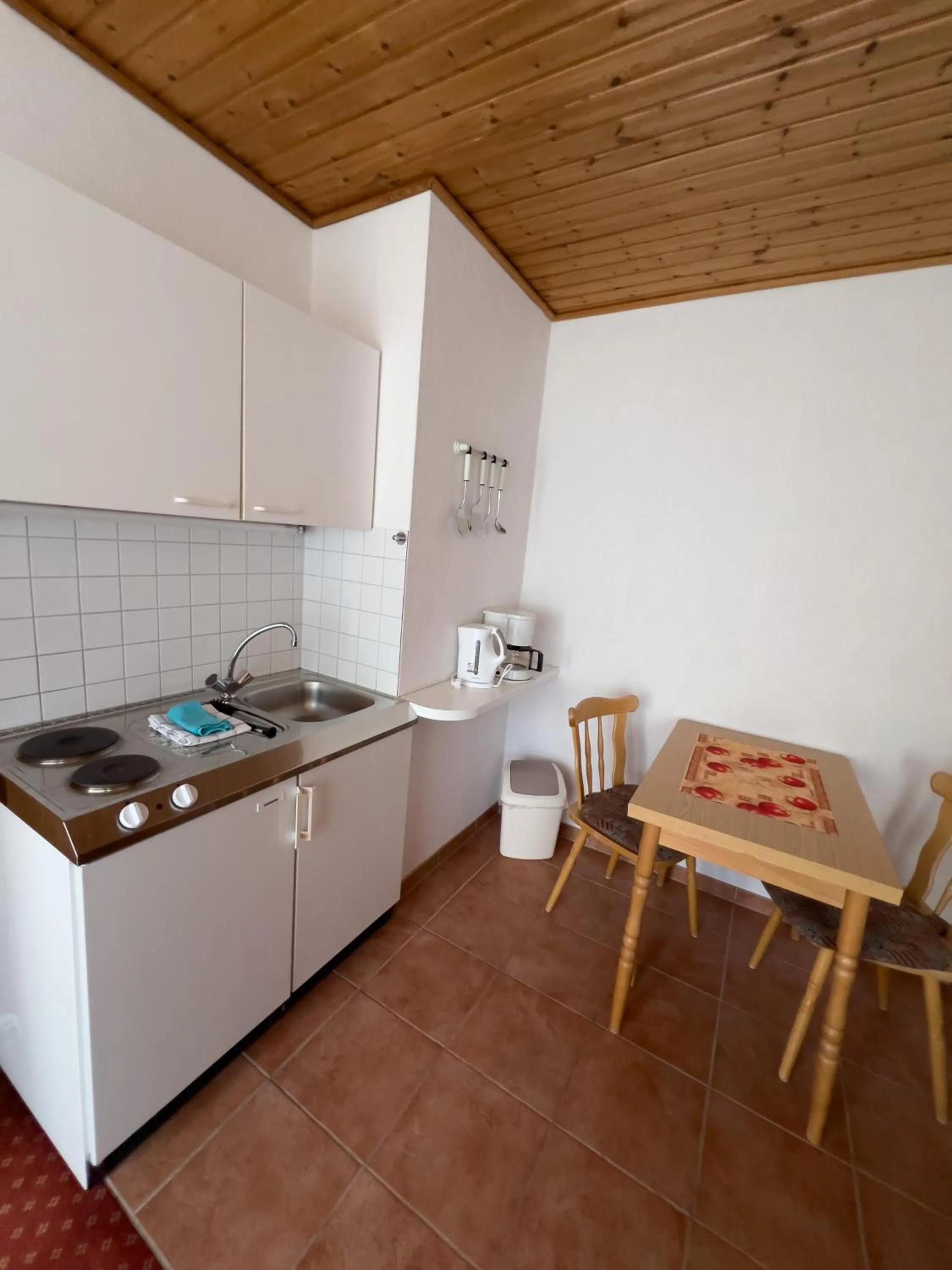 Kitchen or kitchenette in Hotel Haus Christel