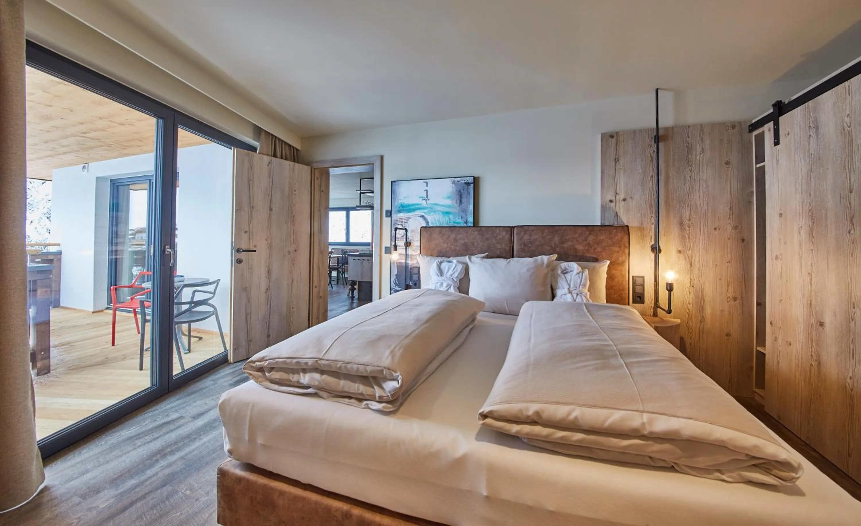 Photo of the whole room, Bed in THOMSN Central Hotel & Appartements