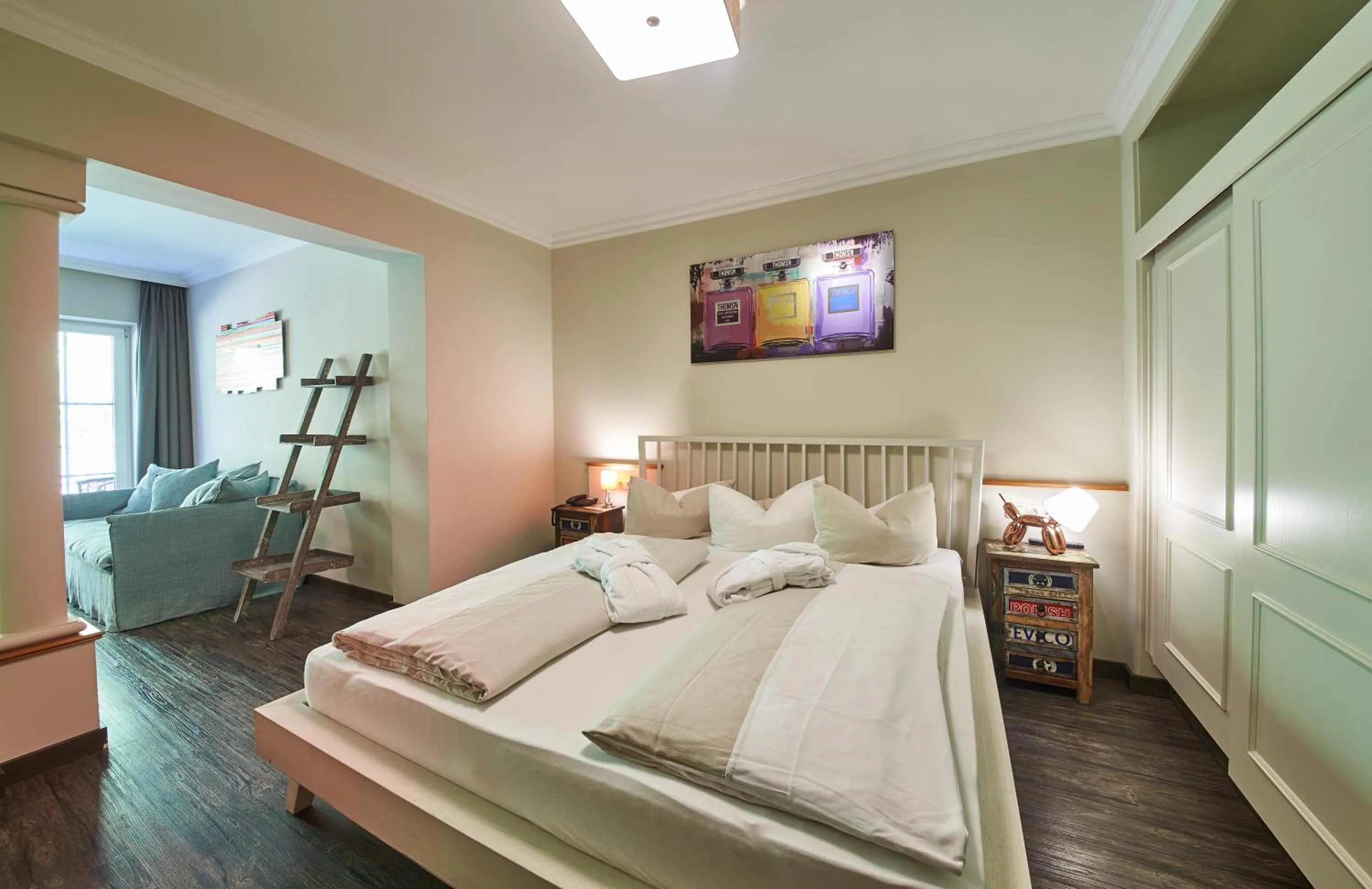 Photo of the whole room, Bed in THOMSN Central Hotel & Appartements