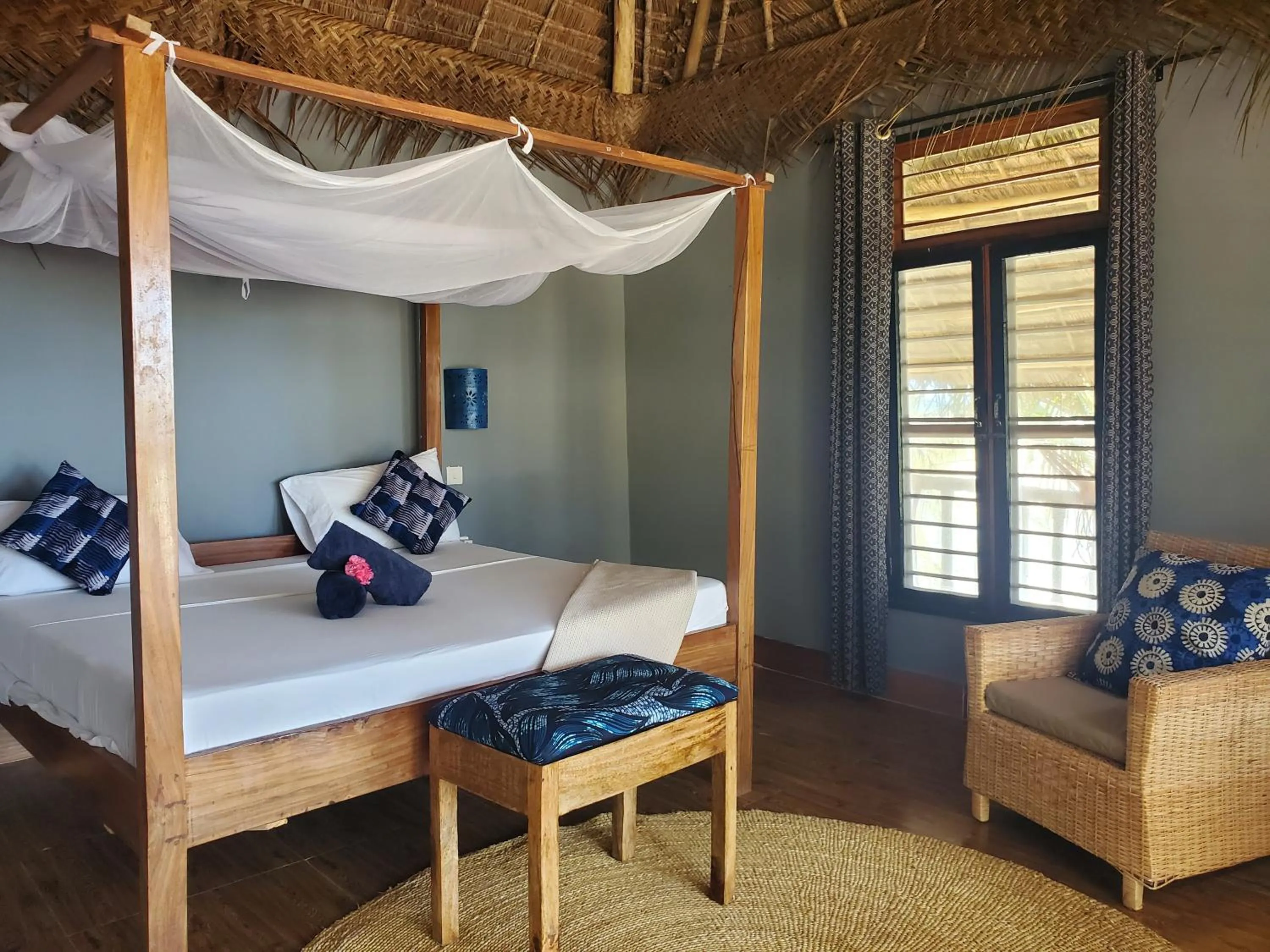 Bed in Promised Land Lodge