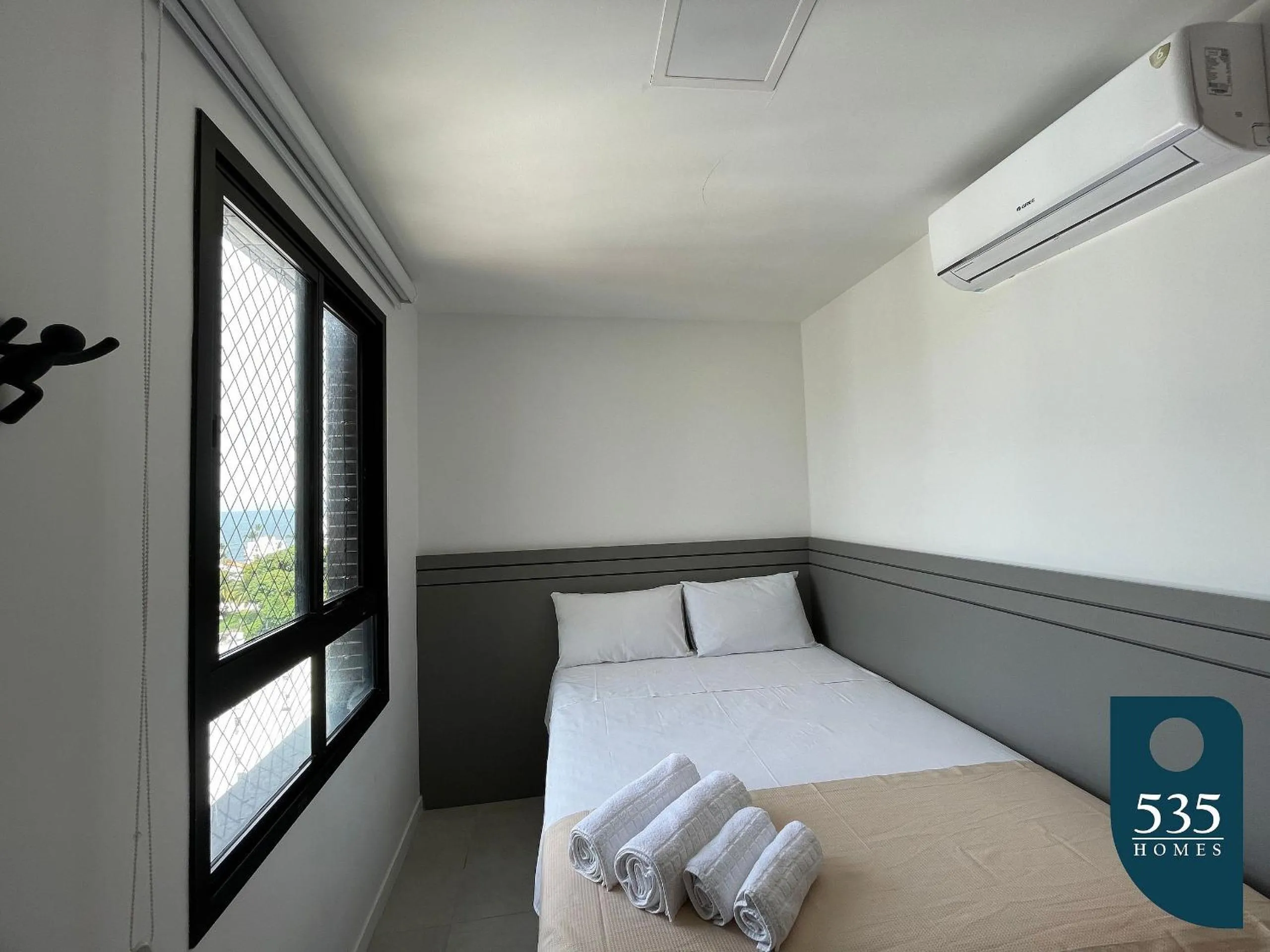 Bedroom, Bed in Lindo e aconchegante com vista panorâmica na Barra