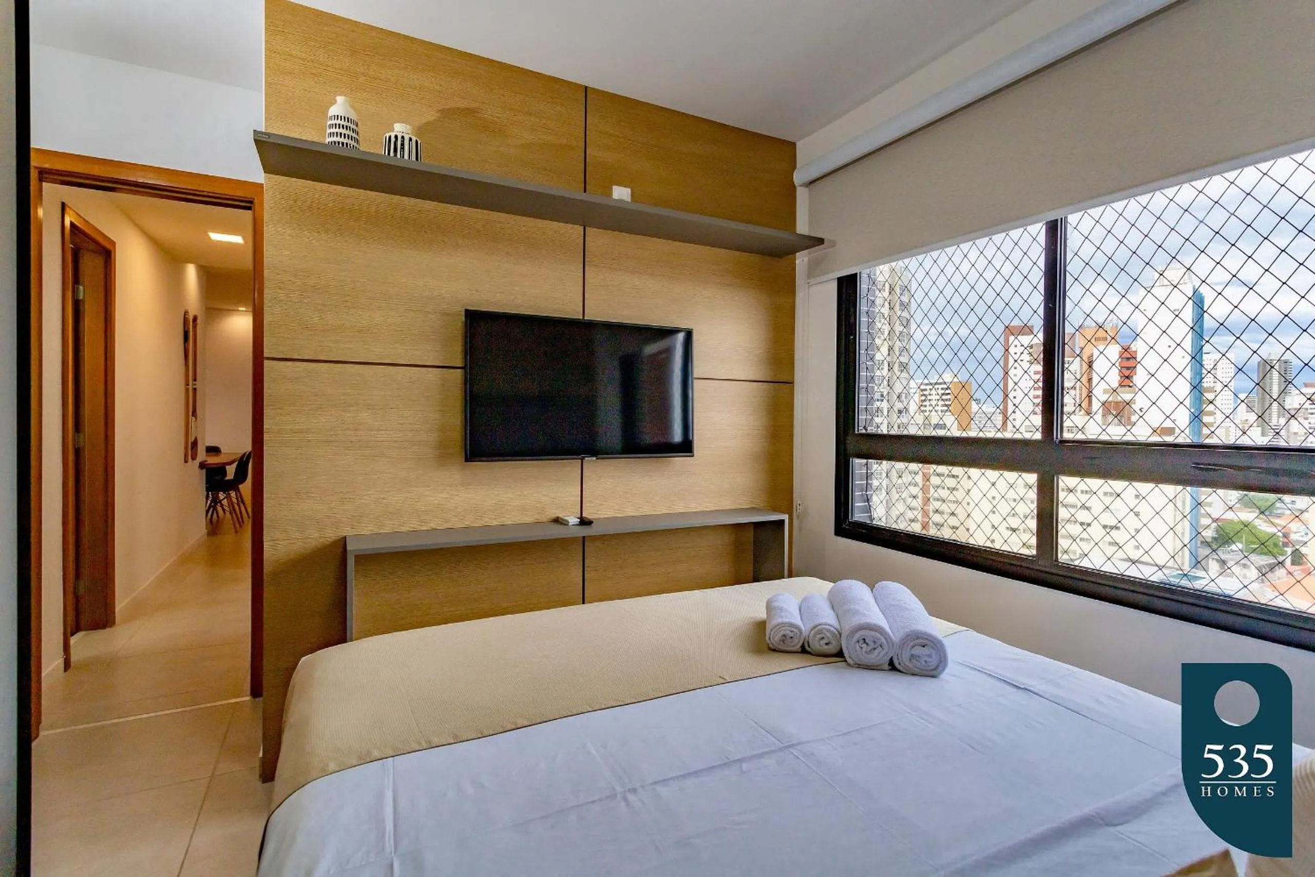 Bedroom, Bed in Lindo e aconchegante com vista panorâmica na Barra