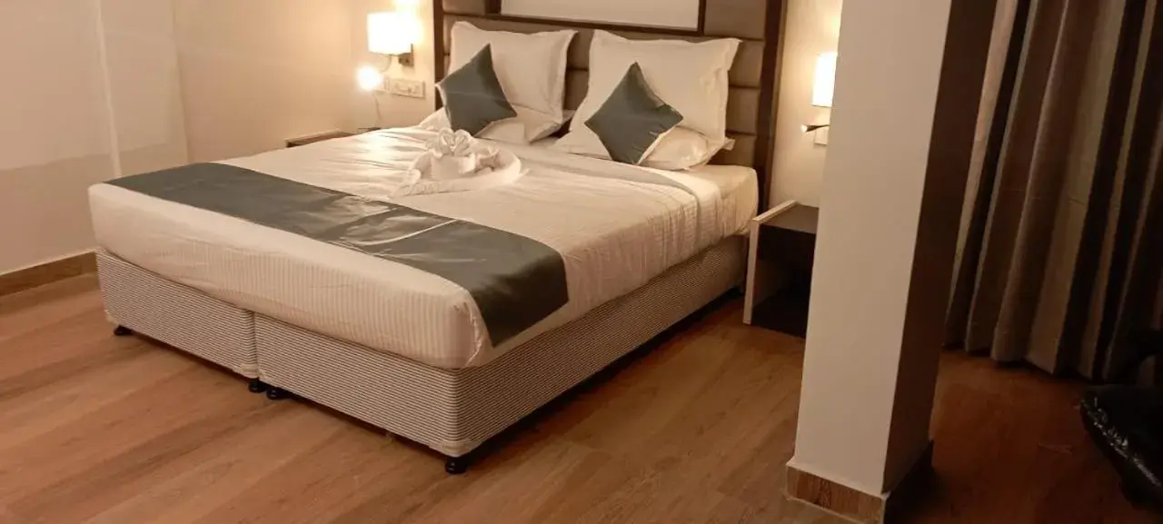 Bed in Hotel Konark Bed in Hotel Konark