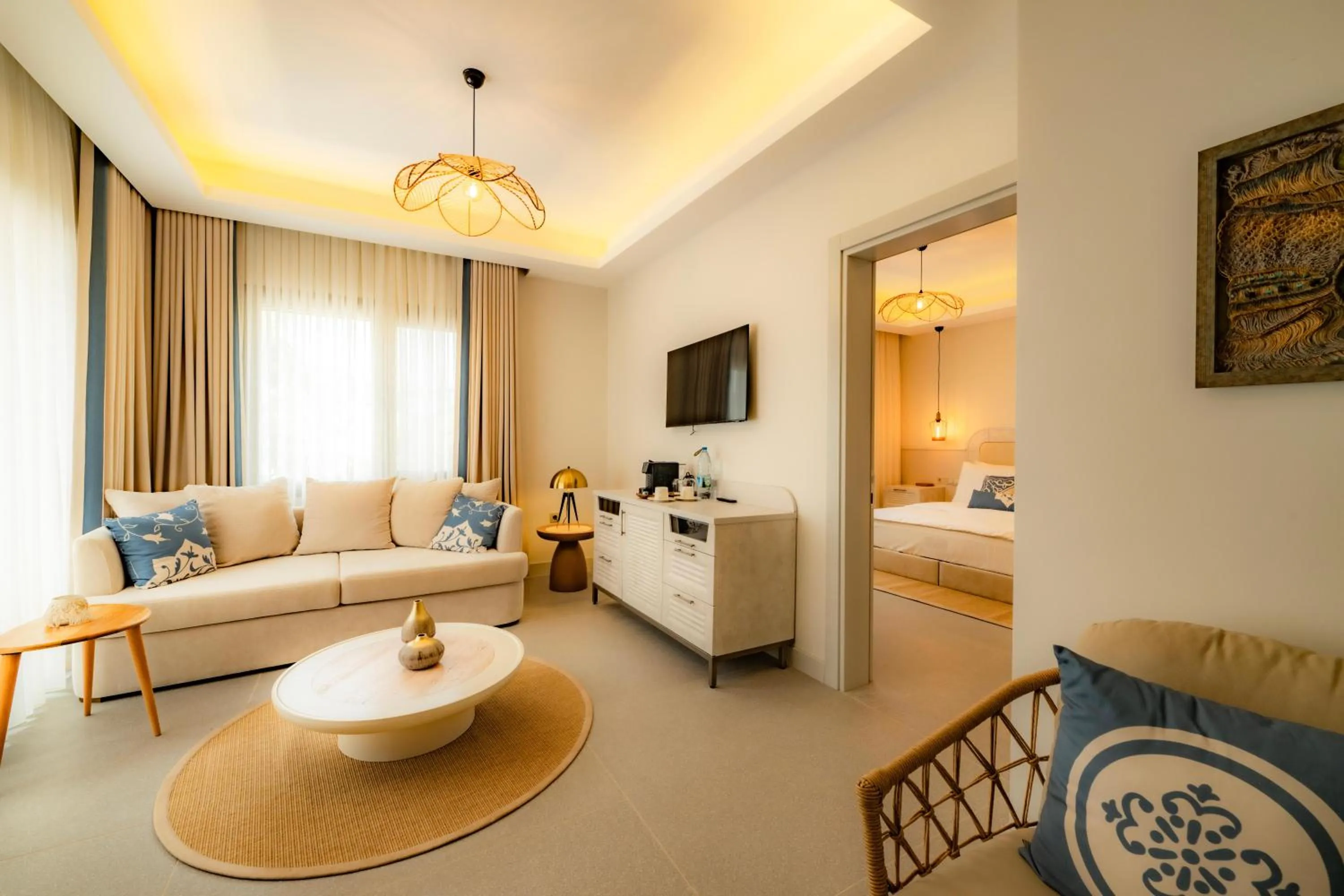 Photo of the whole room, Bed in Suum Bodrum Hotel & Beach - Adult Only