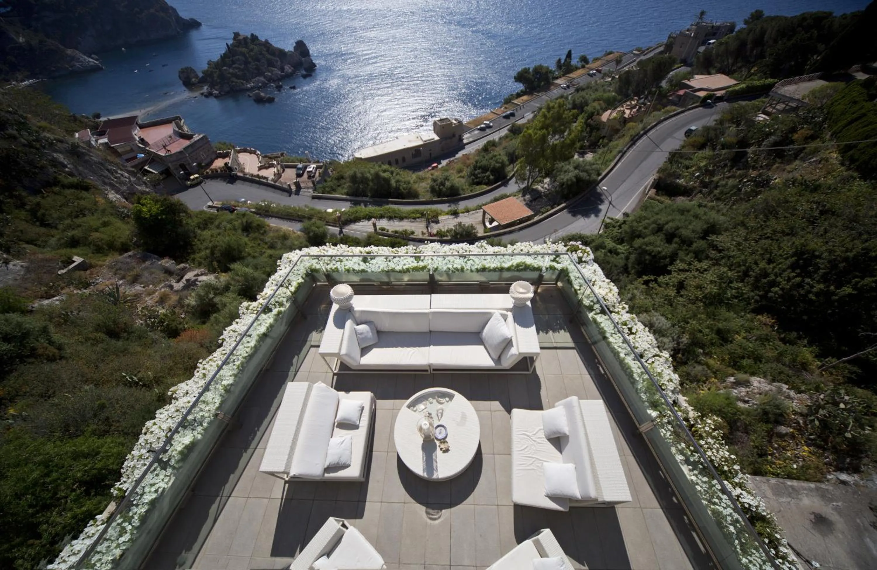 Sea view in Maison Blanche Taormina