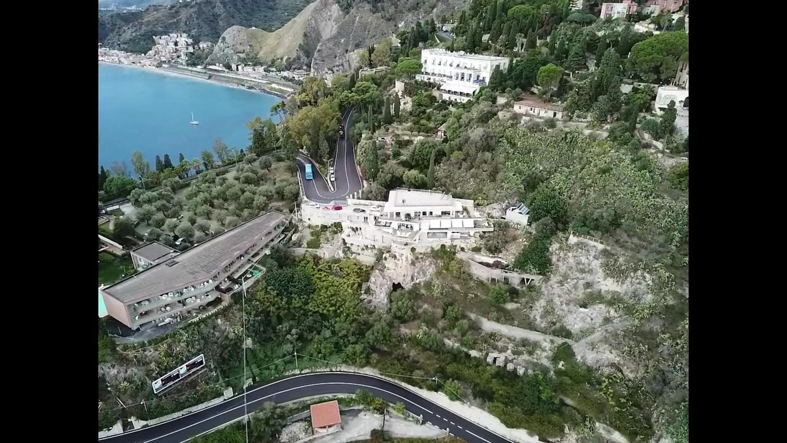 Bird's eye view in Maison Blanche Taormina