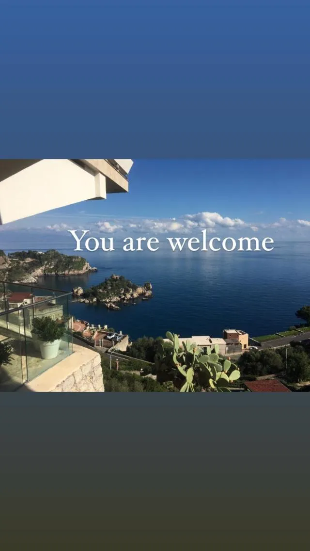 Sea view in Maison Blanche Taormina