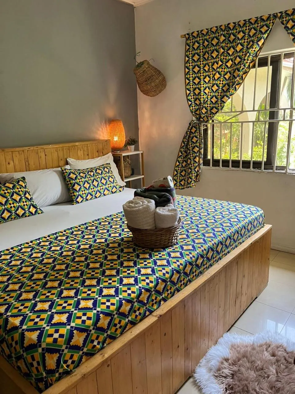 Bed in African Treasure Beach Resort