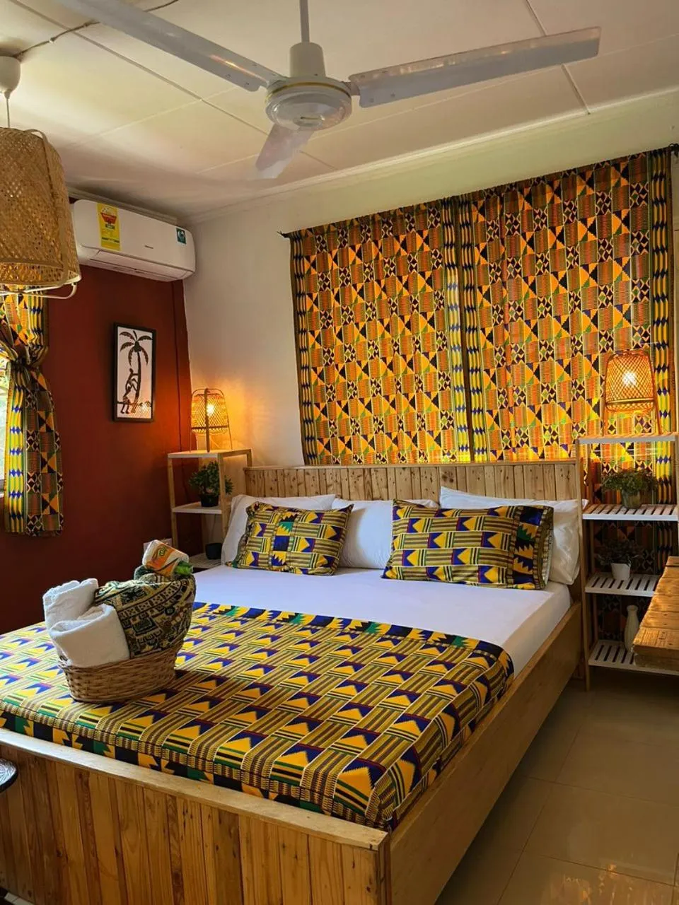 Bed in African Treasure Beach Resort