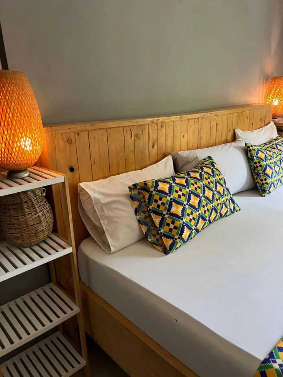 Bed in African Treasure Beach Resort