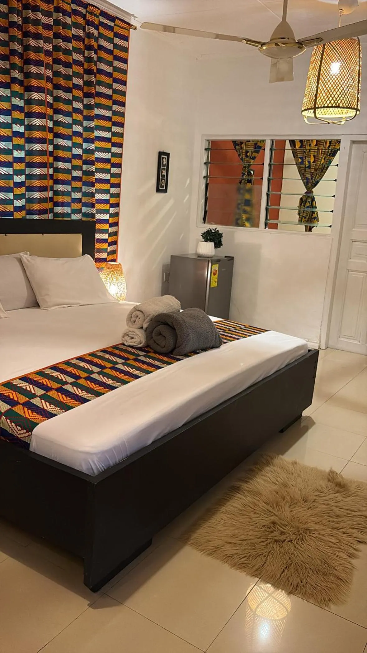 Bed in African Treasure Beach Resort