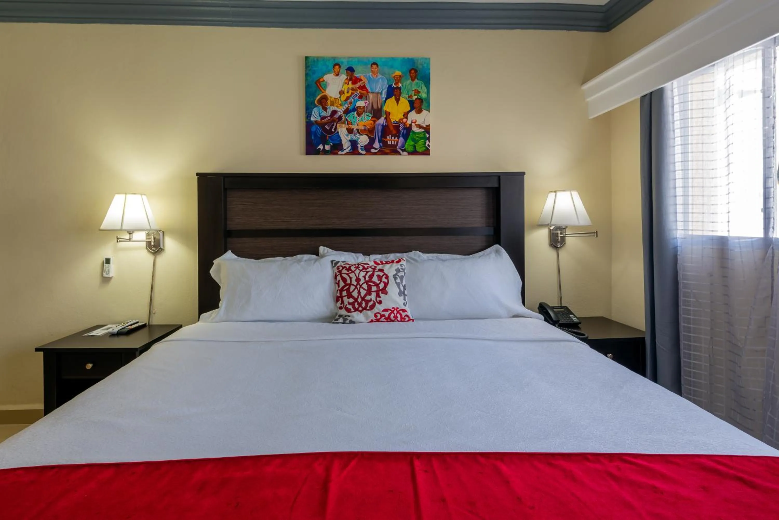 Bed in Baker's Suites