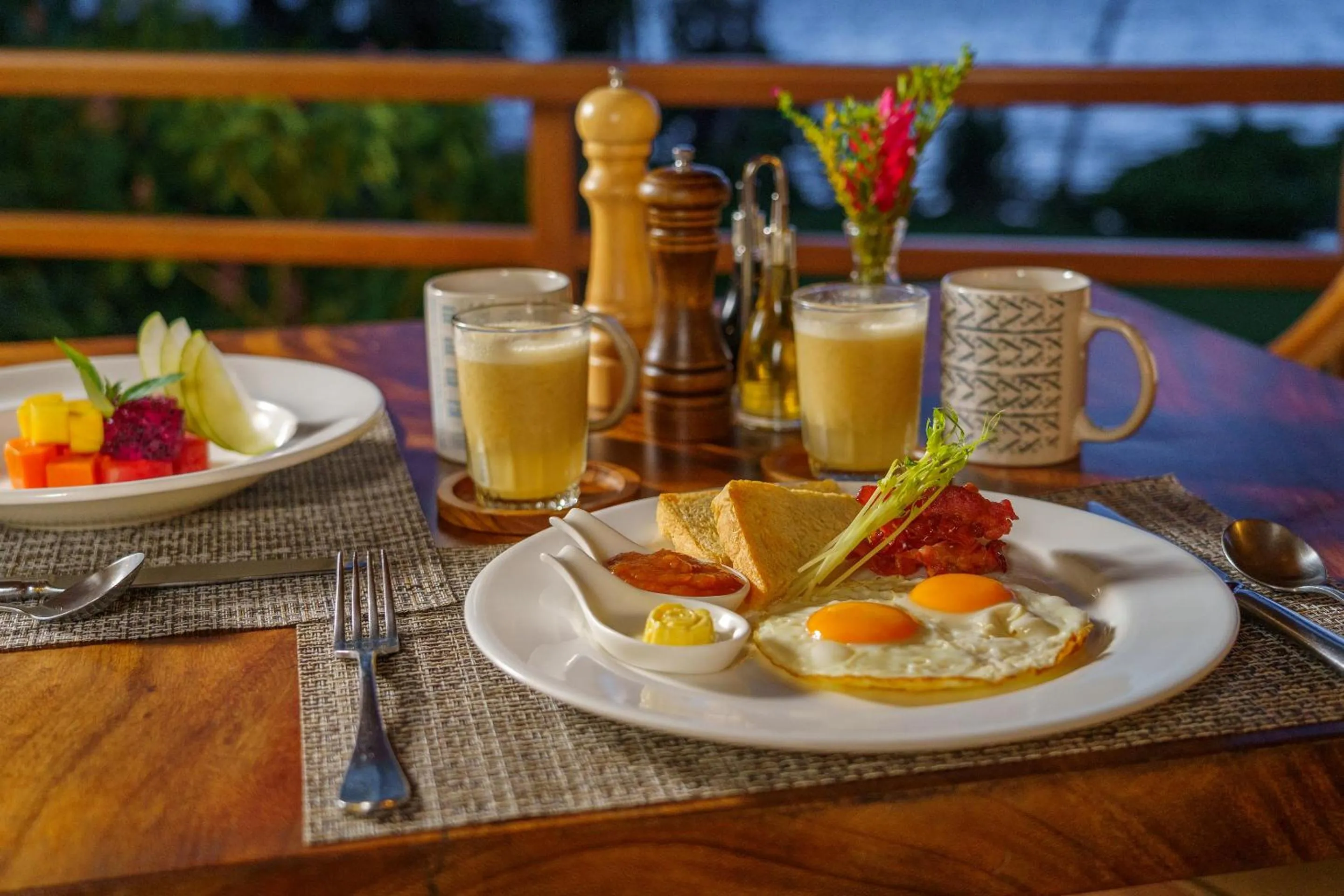 Breakfast in Playa Cativo Lodge