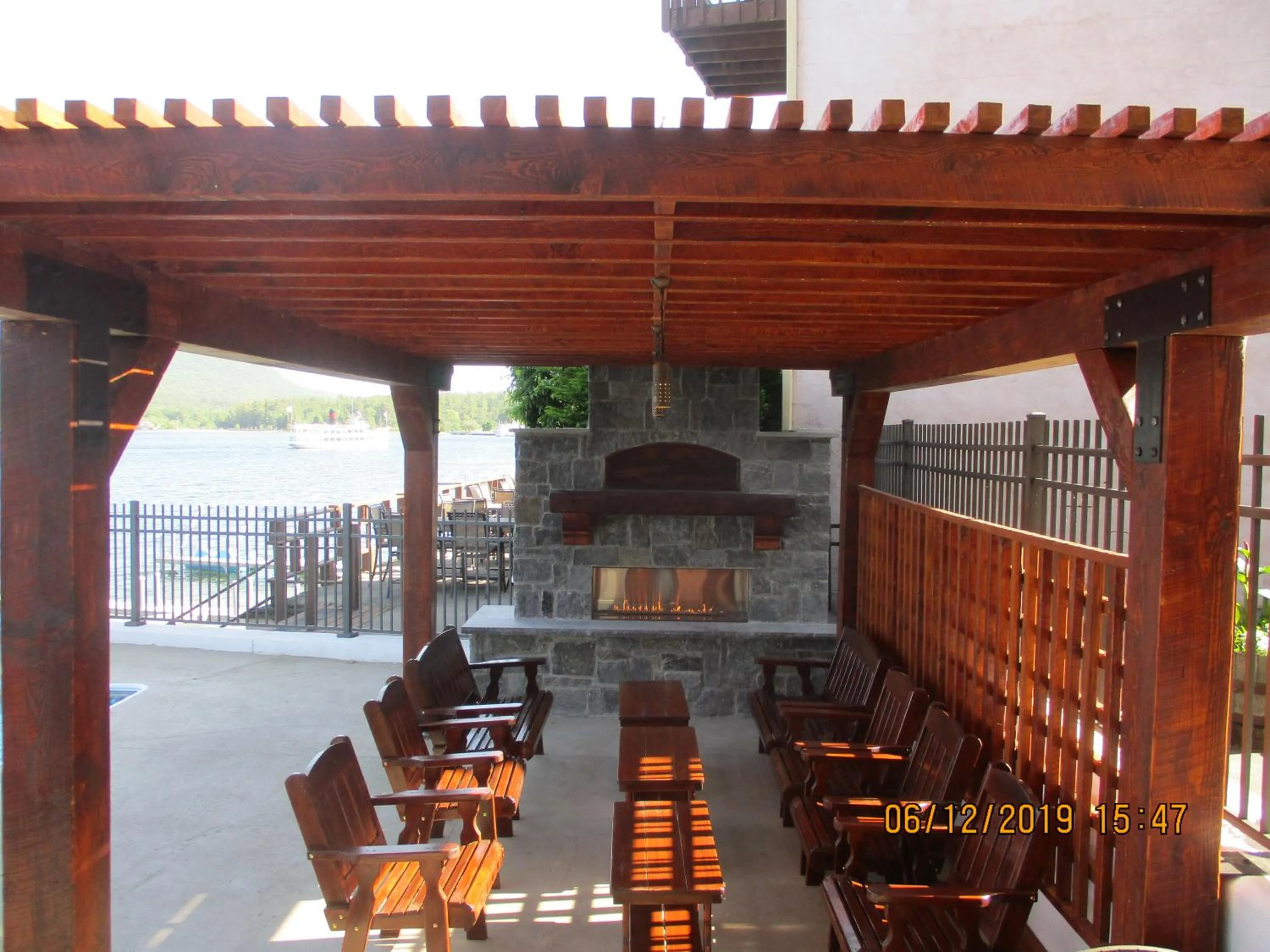 Patio in The Lake Motel