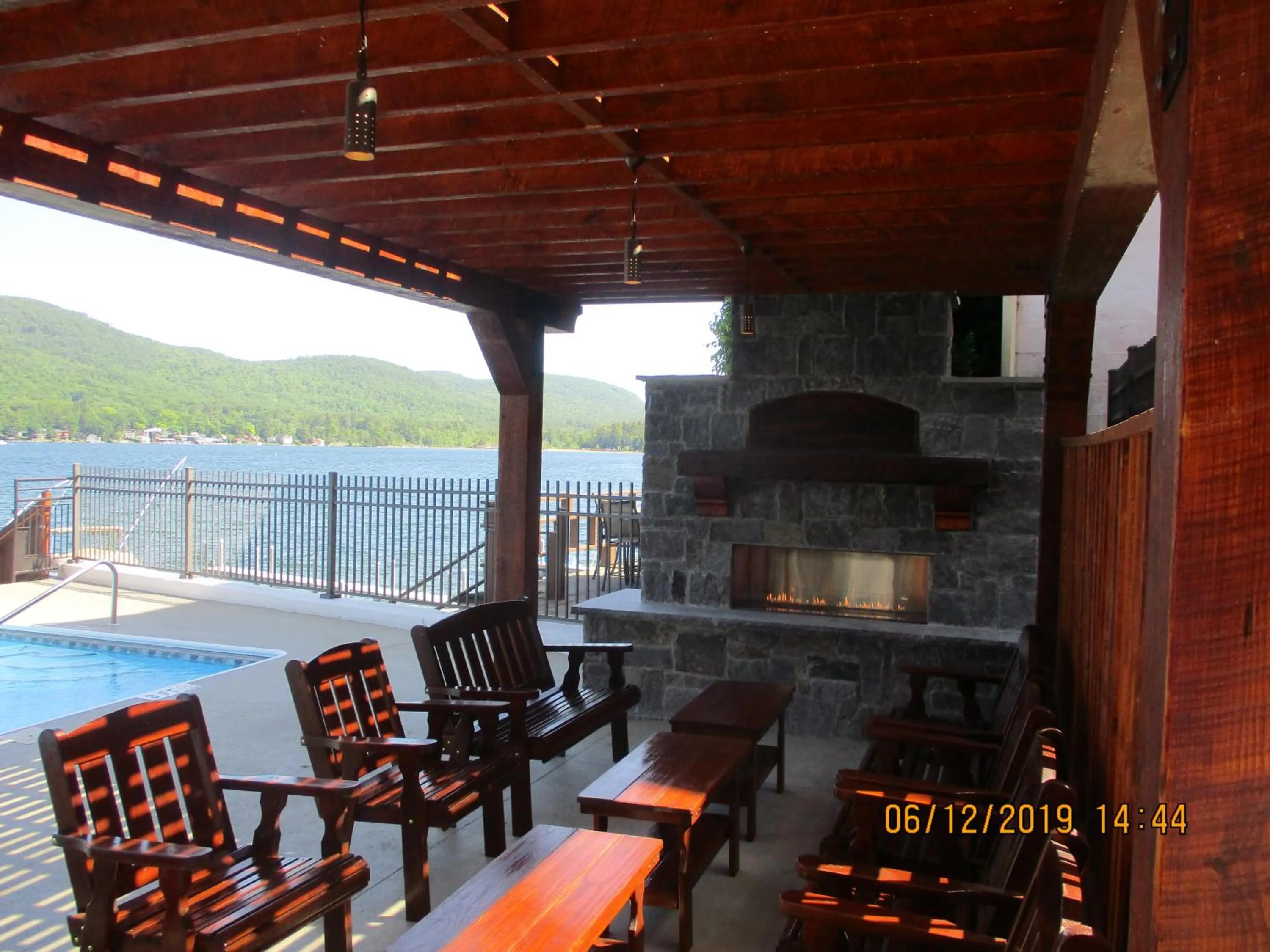 Patio in The Lake Motel