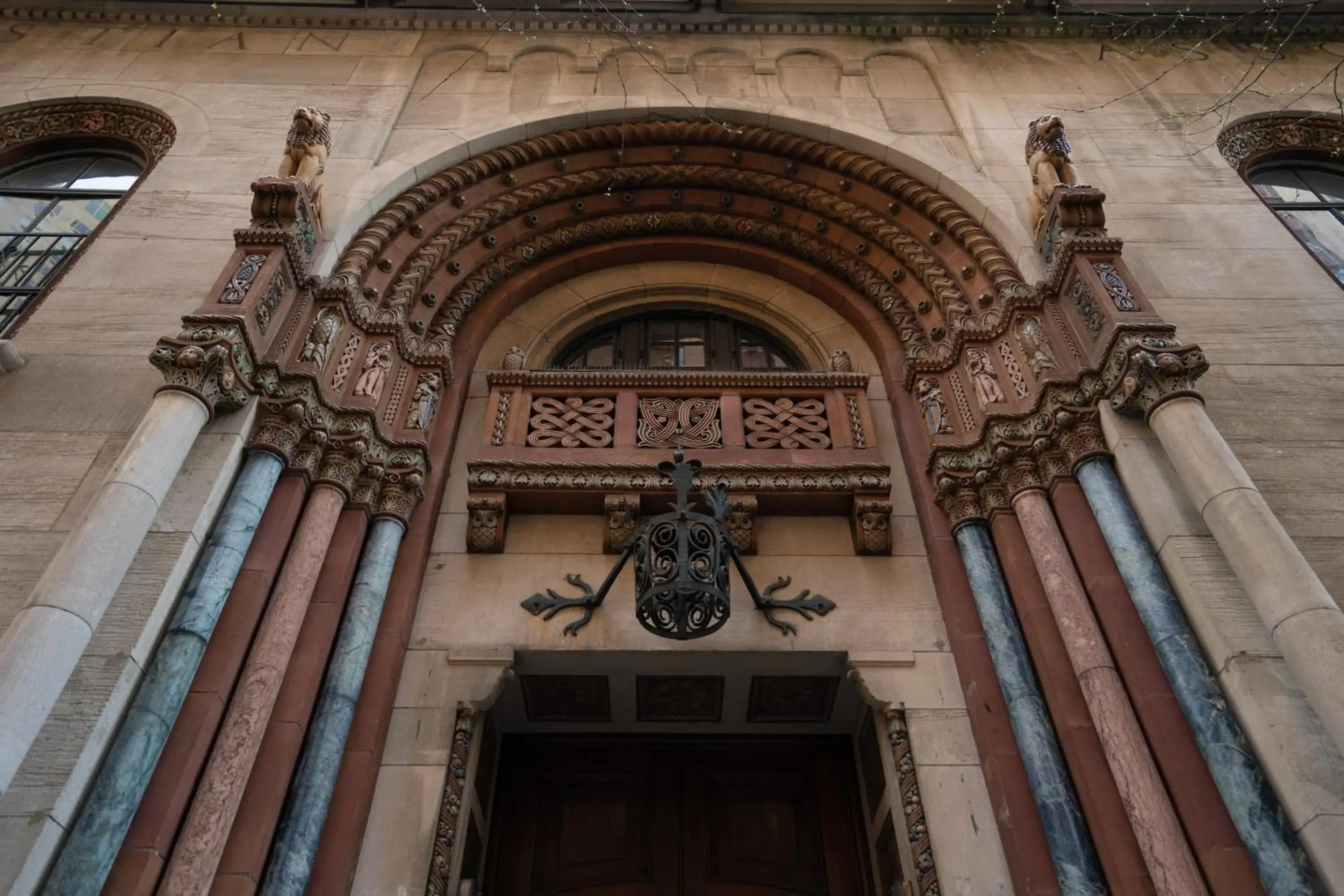 Facade/entrance in West Side YMCA Facade/entrance in West Side YMCA