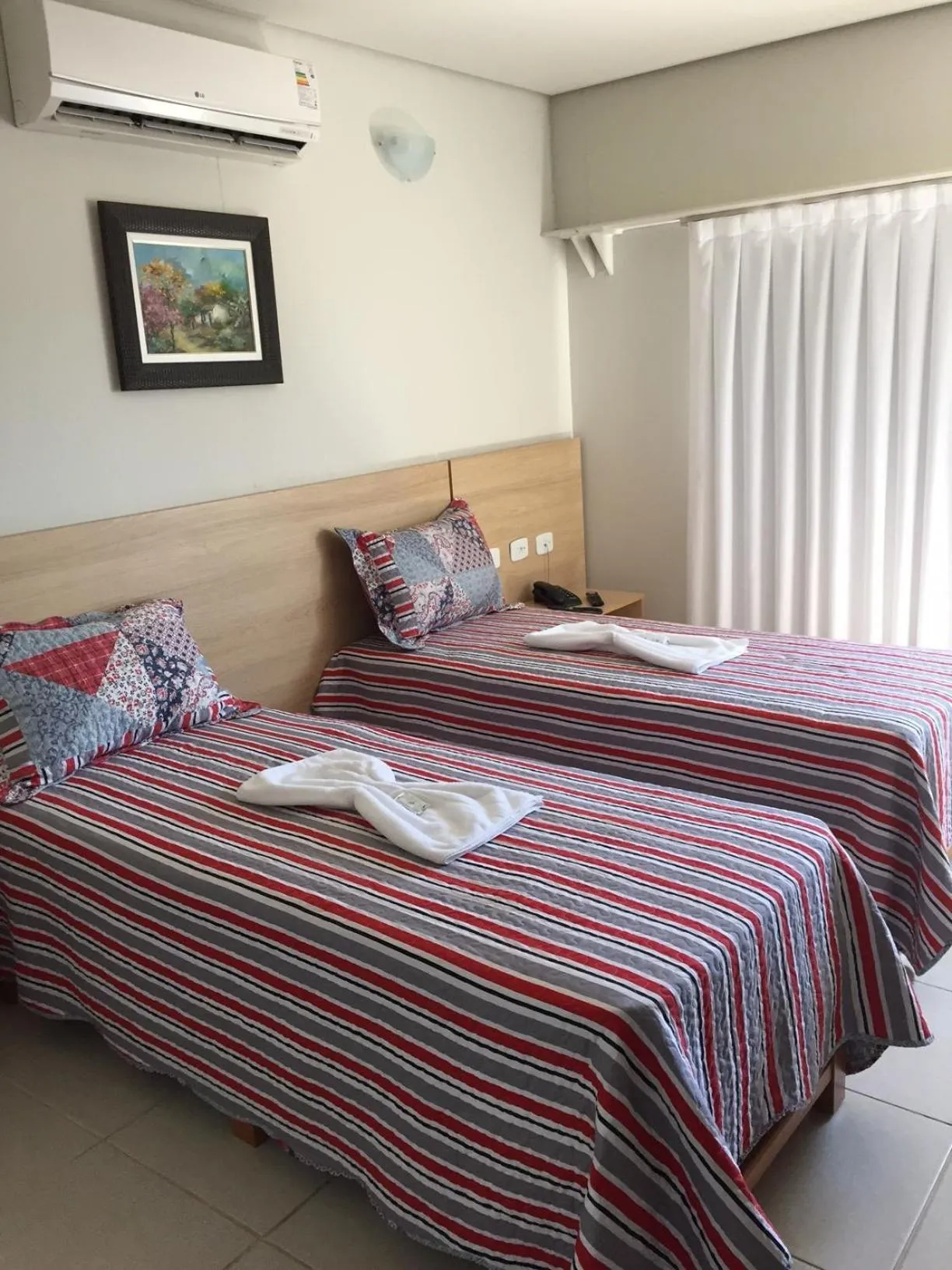 Bed in Itumbiara Palace Hotel