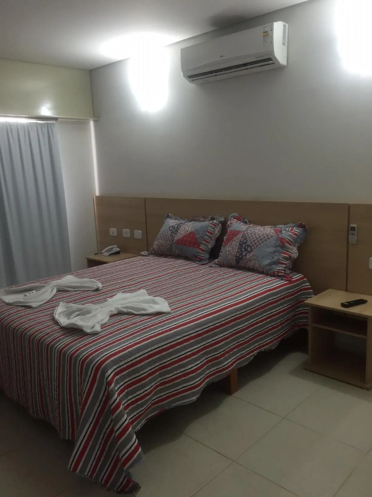 Bed in Itumbiara Palace Hotel