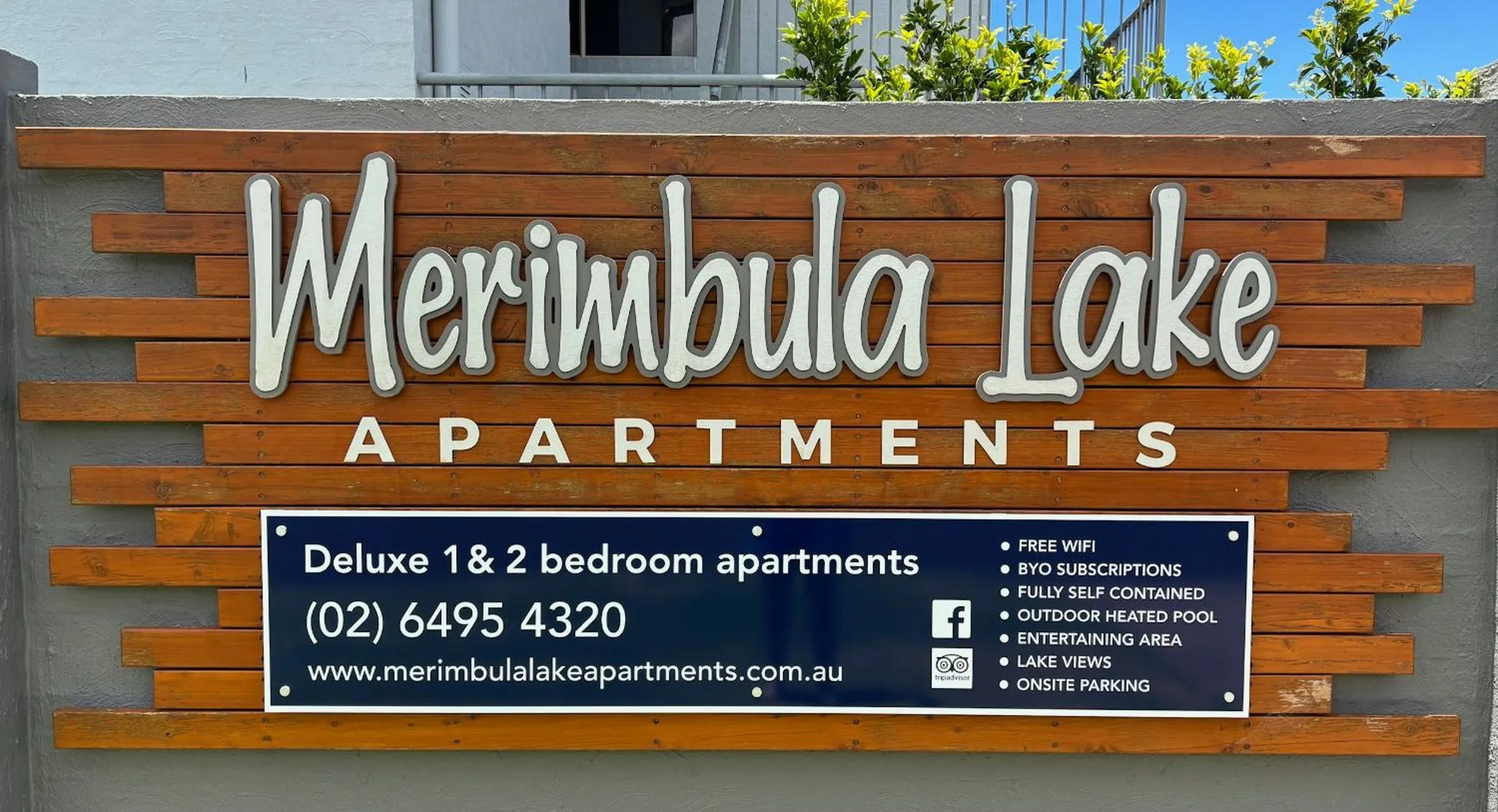 Property logo or sign in Merimbula Lake Apartments