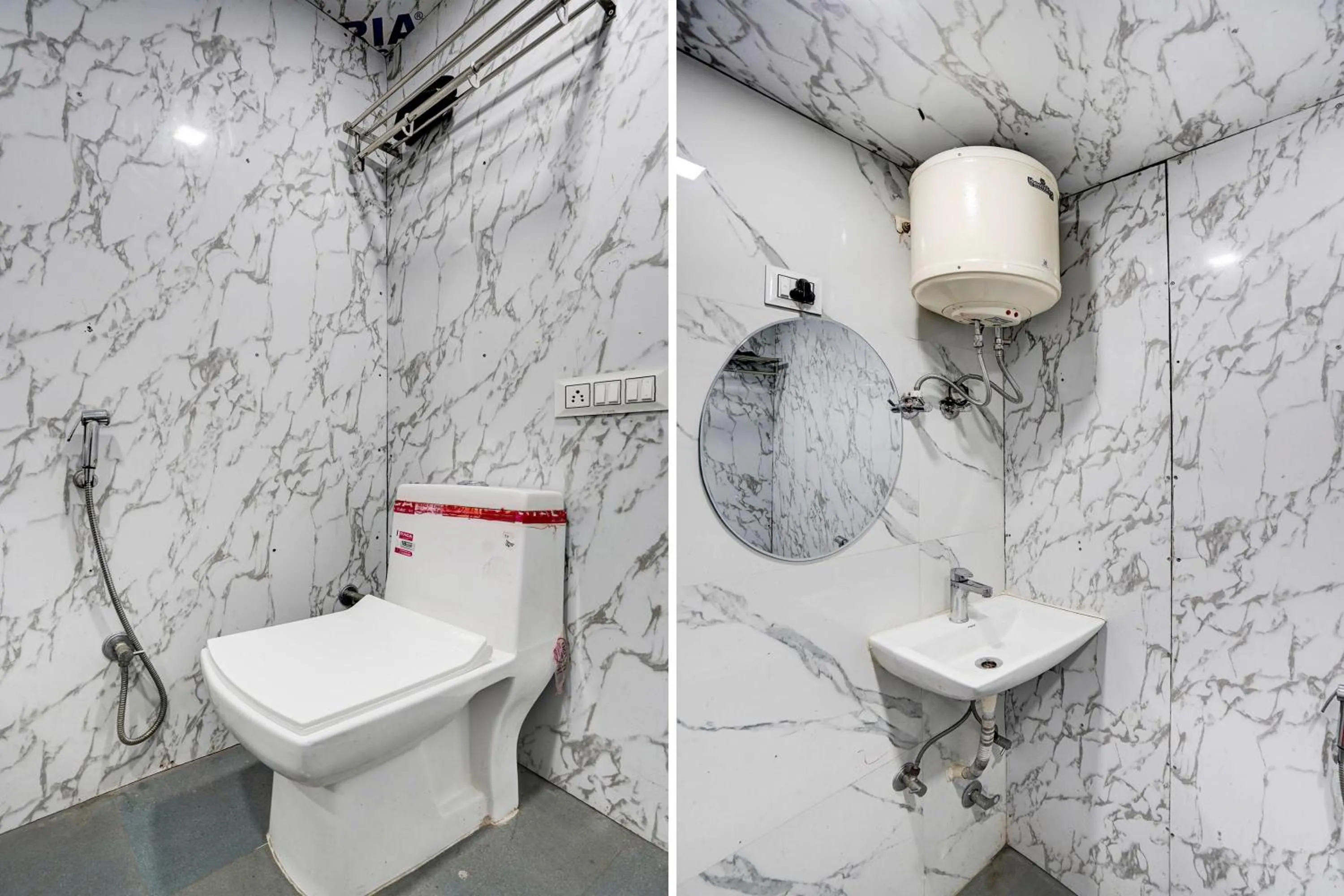 Bathroom in Hotel O POP A Happy Hours Plaza