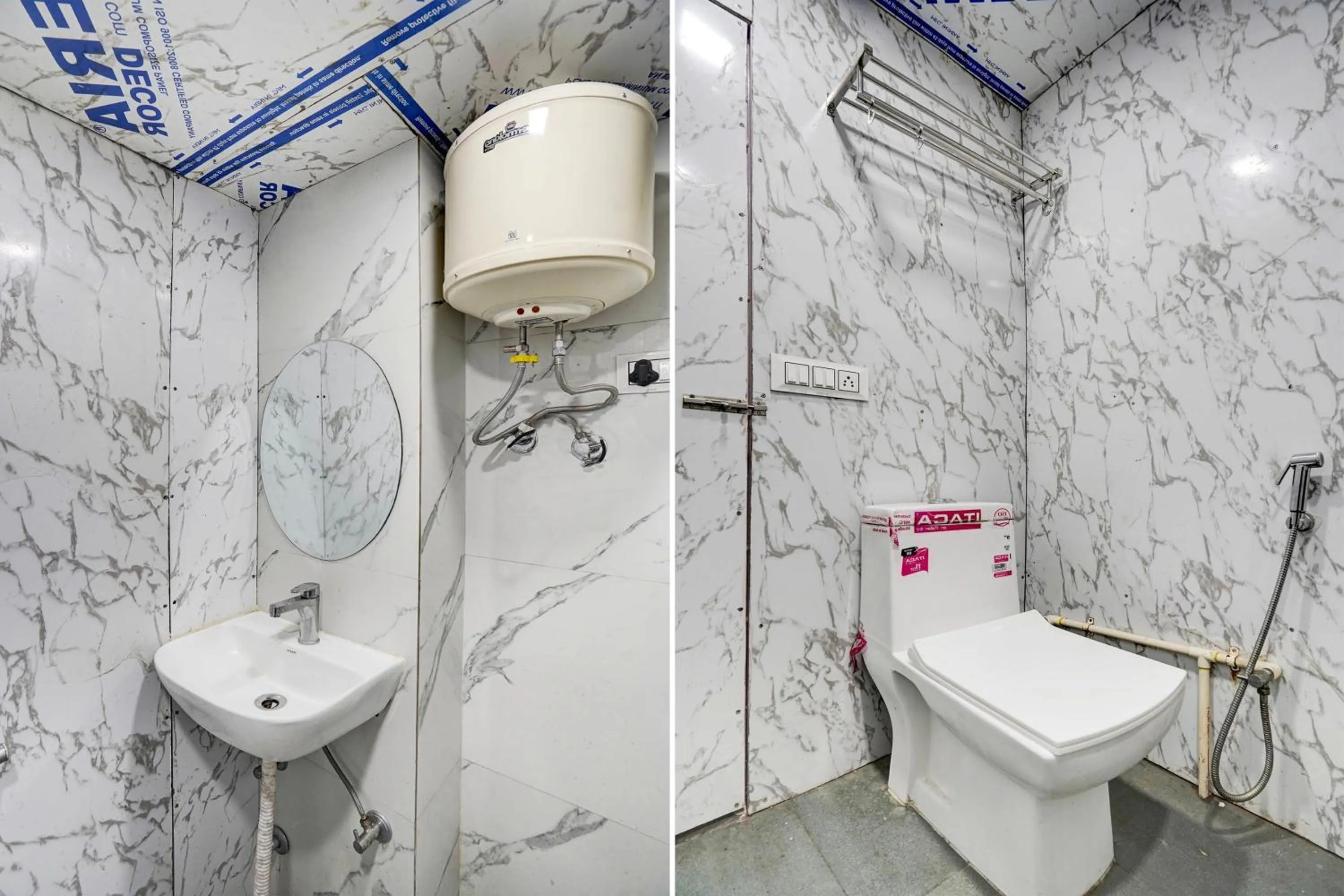 Bathroom in Hotel O POP A Happy Hours Plaza