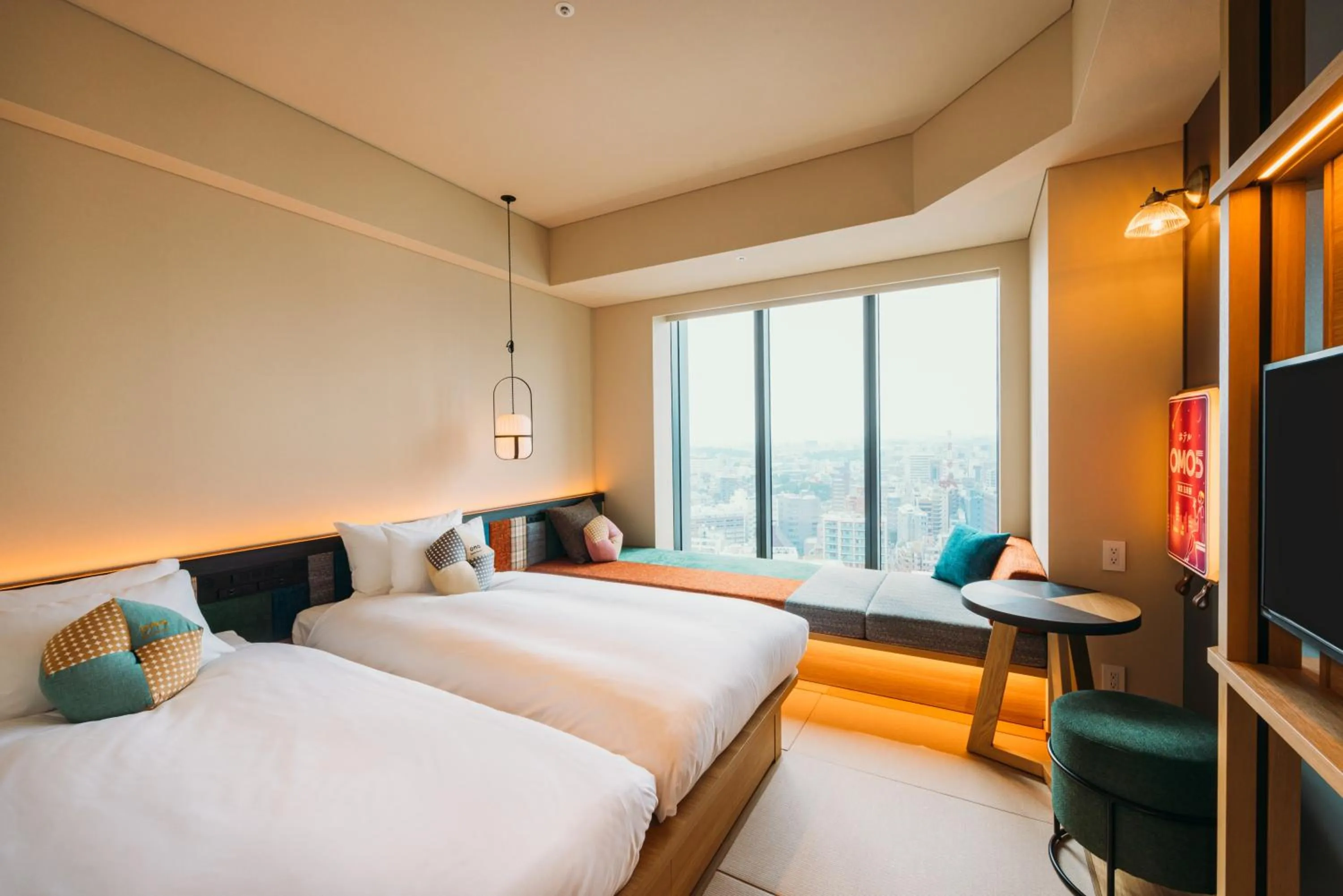 Photo of the whole room, Bed in OMO5 Tokyo Gotanda by Hoshino Resorts