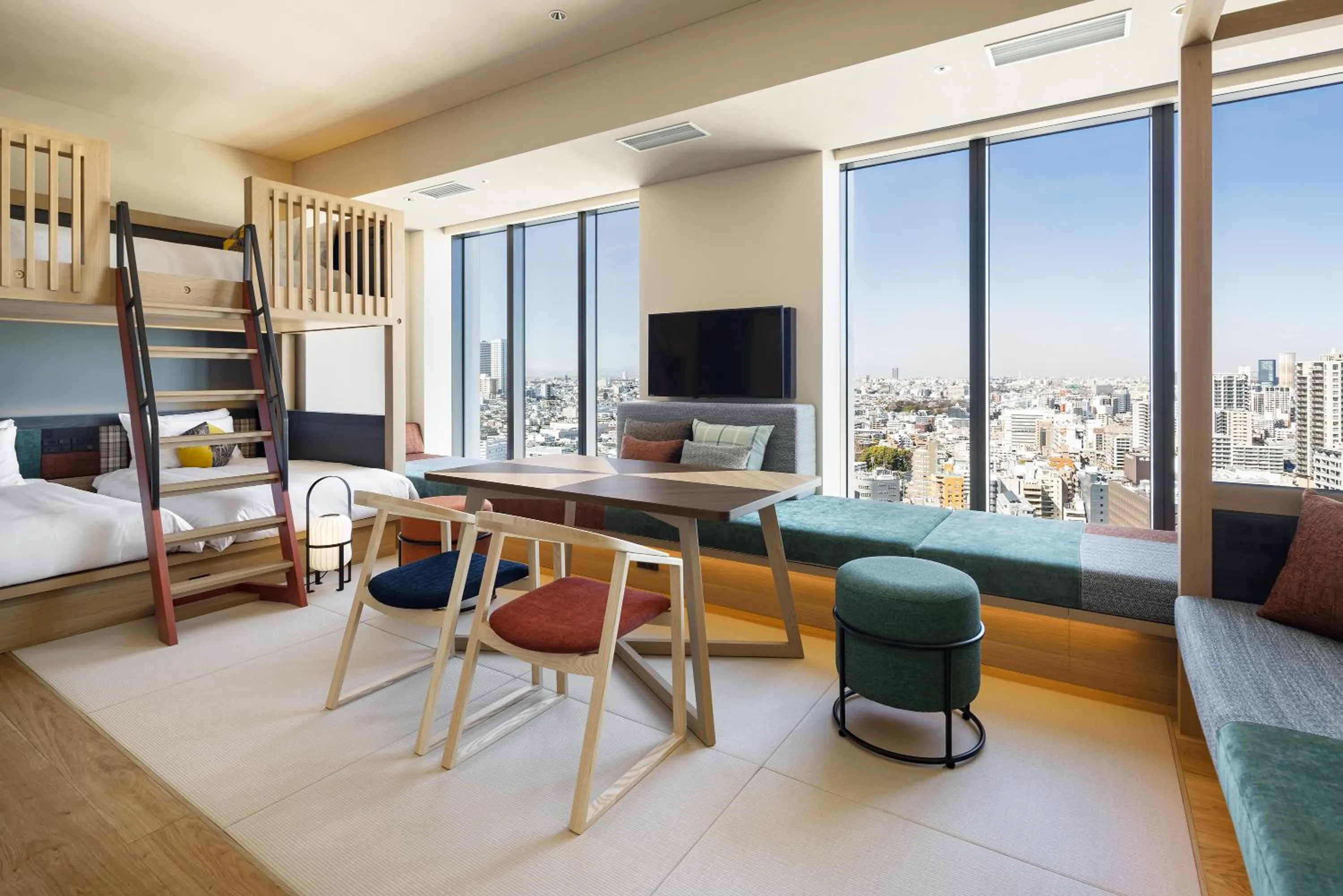 Photo of the whole room, Bed in OMO5 Tokyo Gotanda by Hoshino Resorts