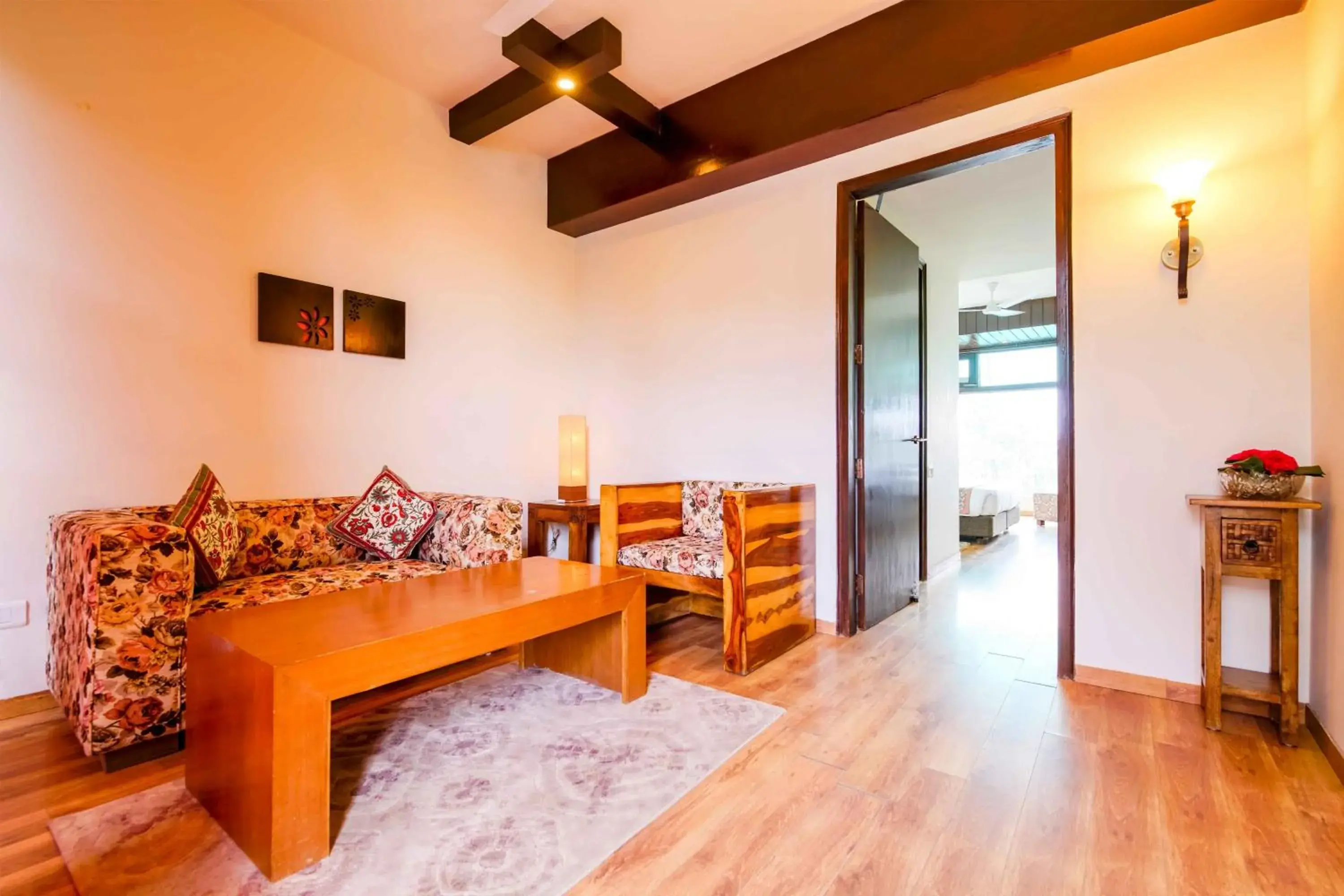 Living room in Woodsmoke Retreat Living room in Woodsmoke Retreat