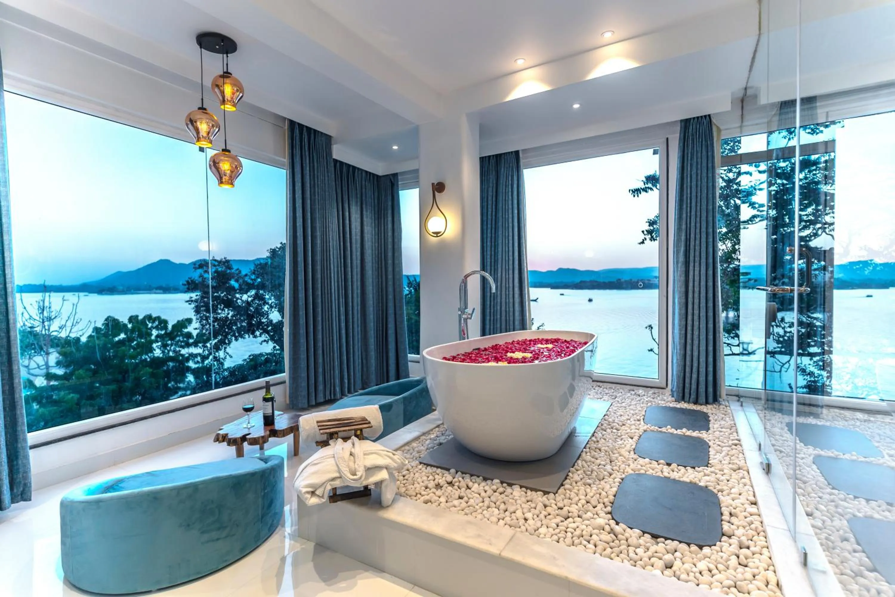 Lake view in Moustache Udaipur Luxuria