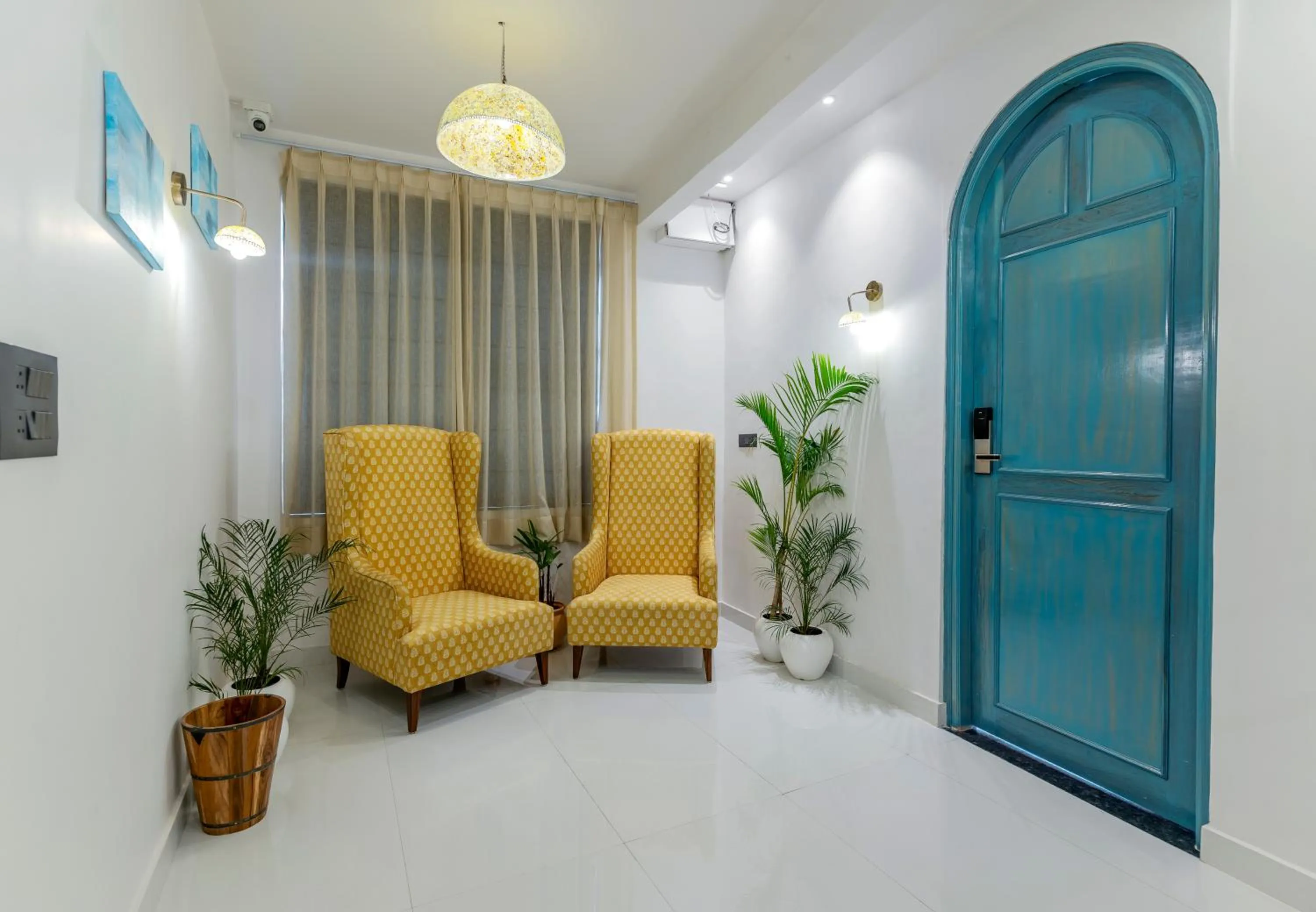 Seating area in Moustache Udaipur Luxuria