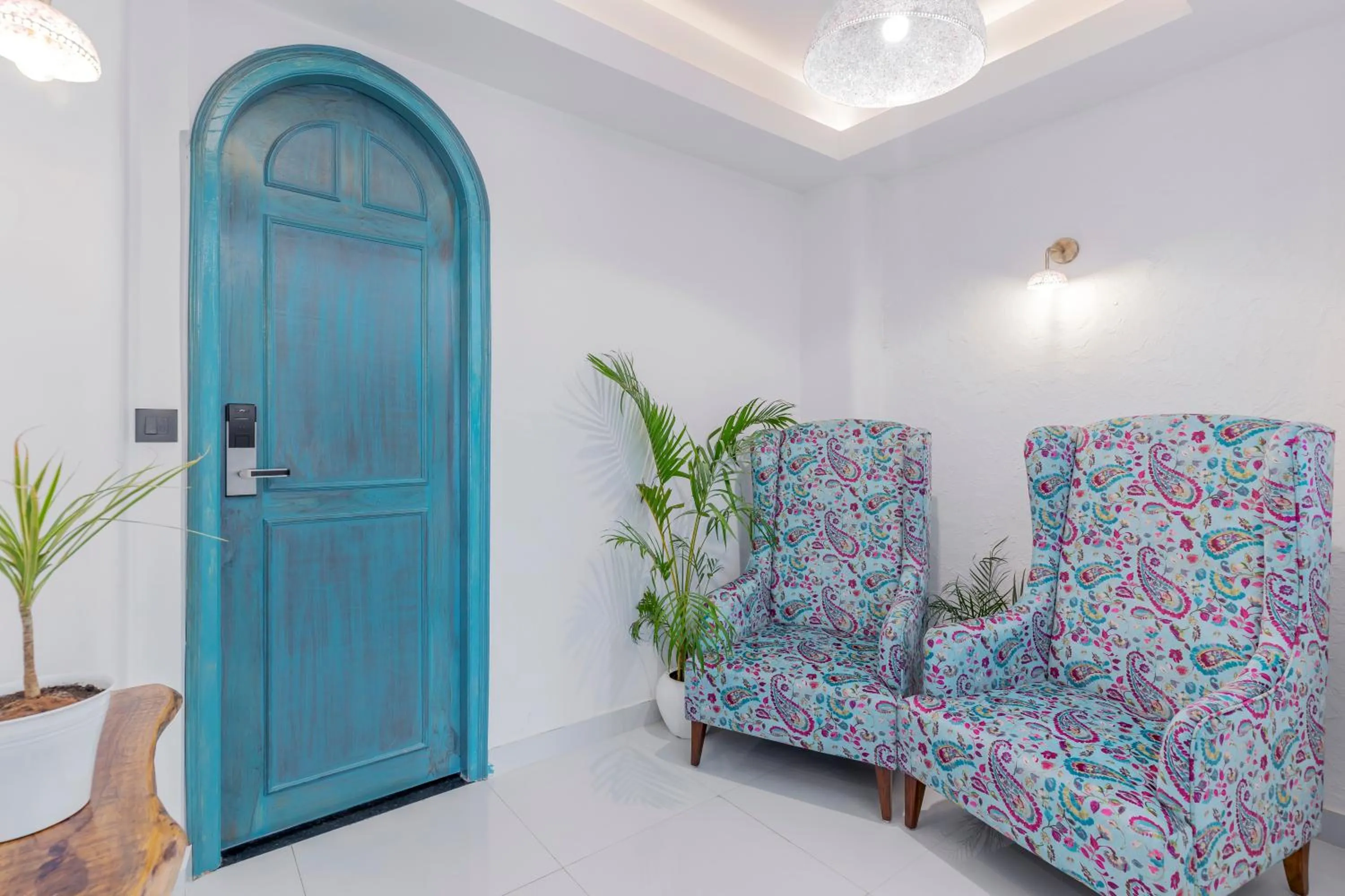 Seating area in Moustache Udaipur Luxuria