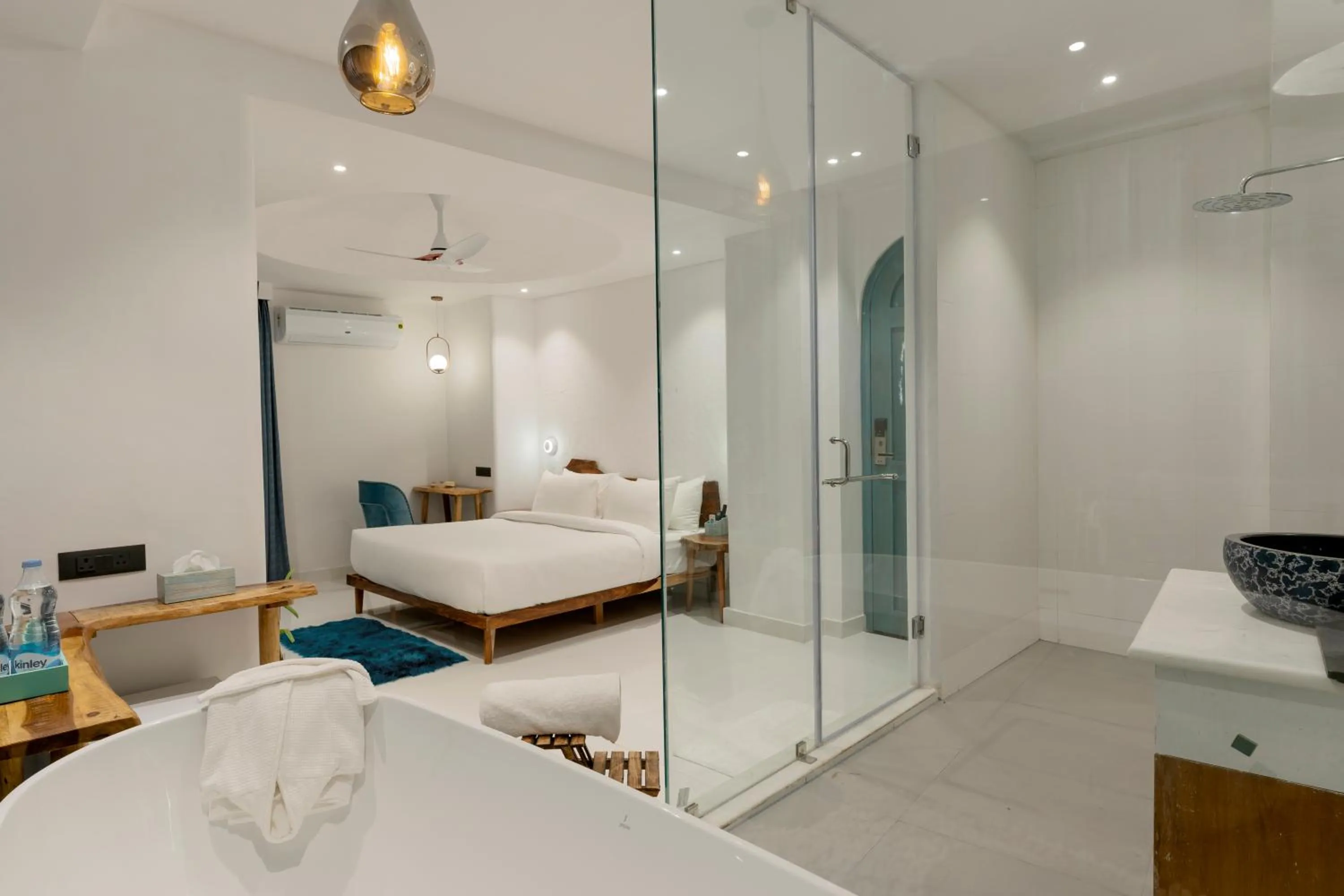 Bathroom, Bed in Moustache Udaipur Luxuria