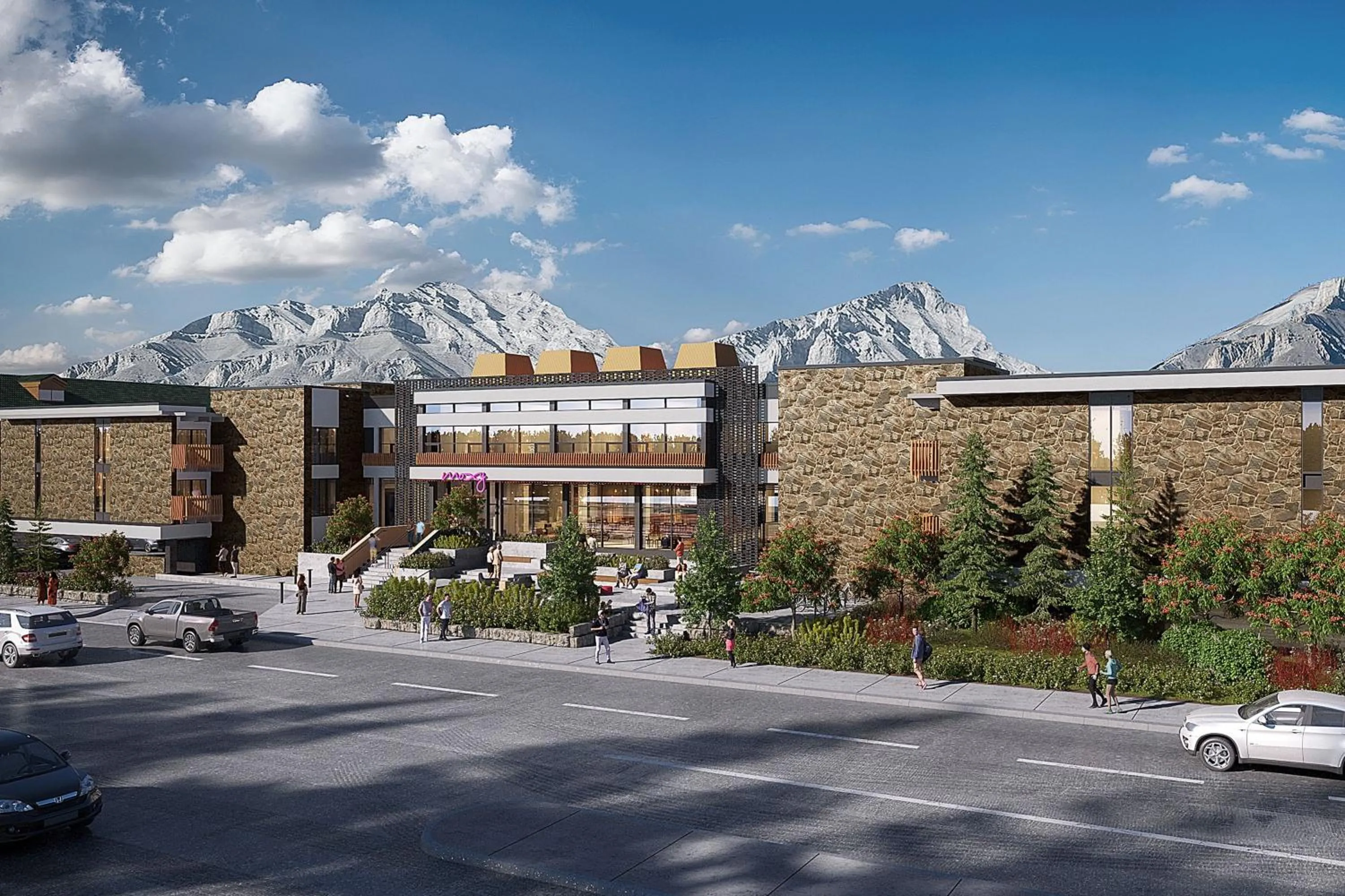 Property building in Moxy Banff