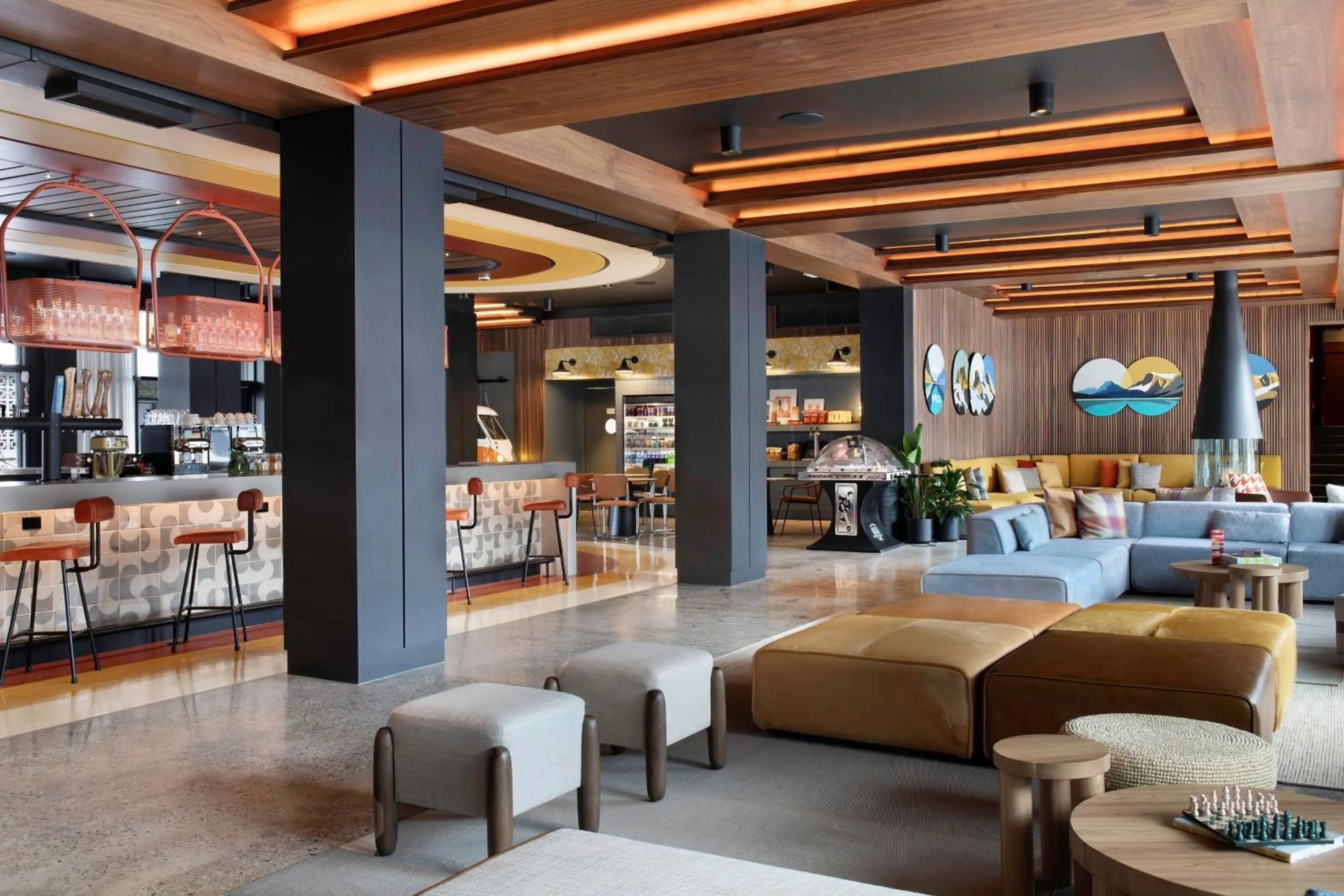 Lobby or reception in Moxy Banff